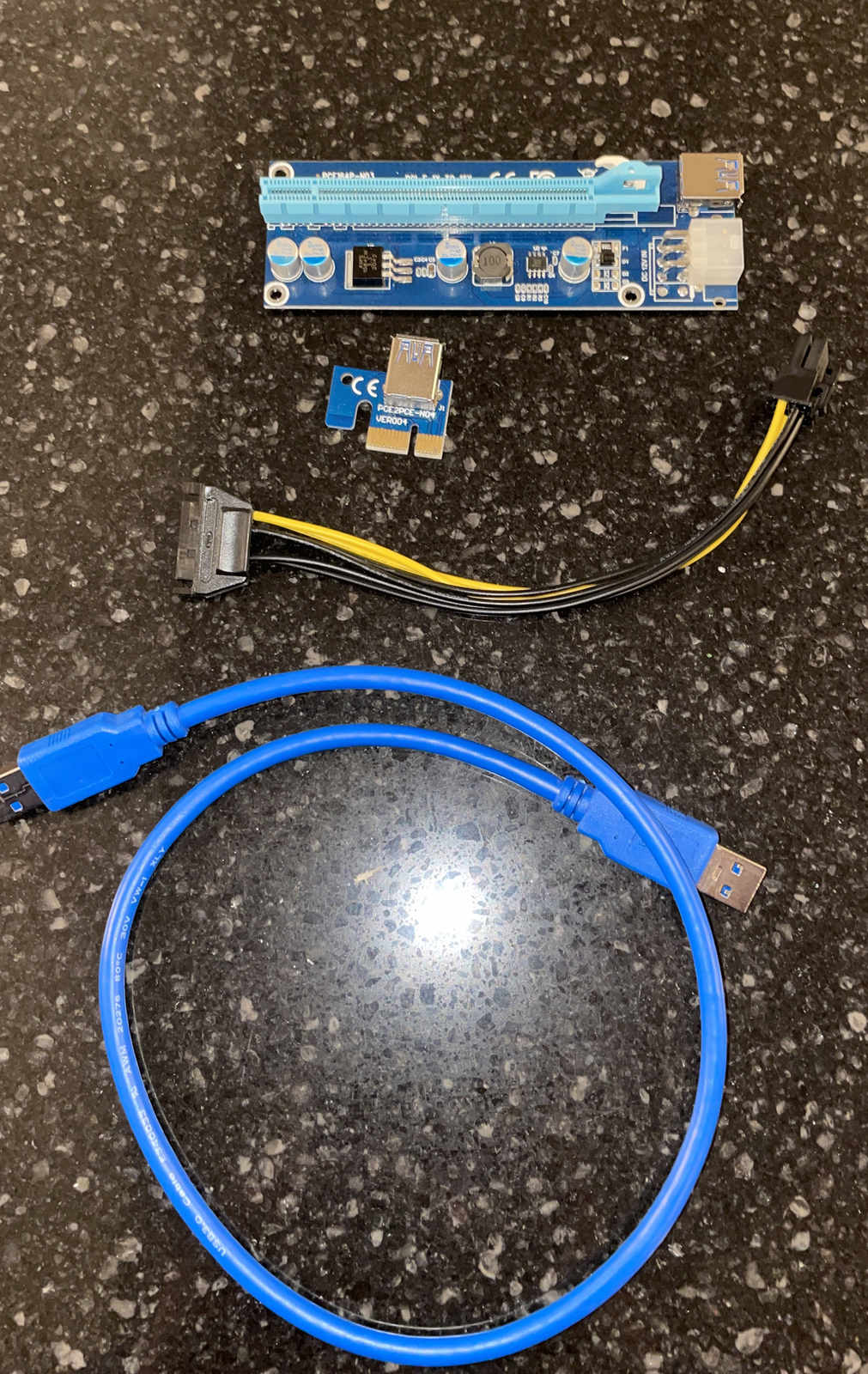 GPU Riser PCE164P-N03 VER009S PCI-E 1X TO 16X ADAPTER