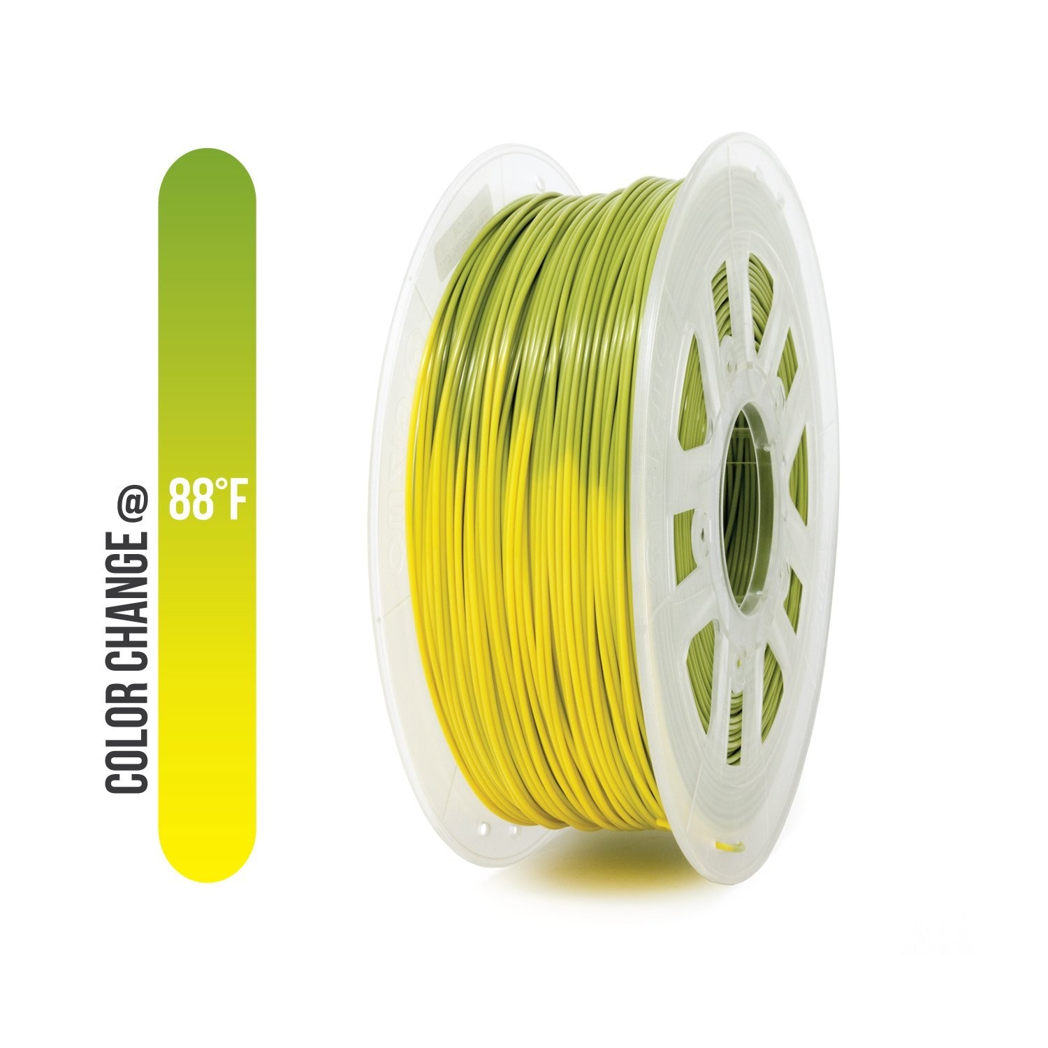 Gizmo Dorks 1.75mm ABS Filament 1kg / 2.2lb for 3D Printers, Color Change Gre...