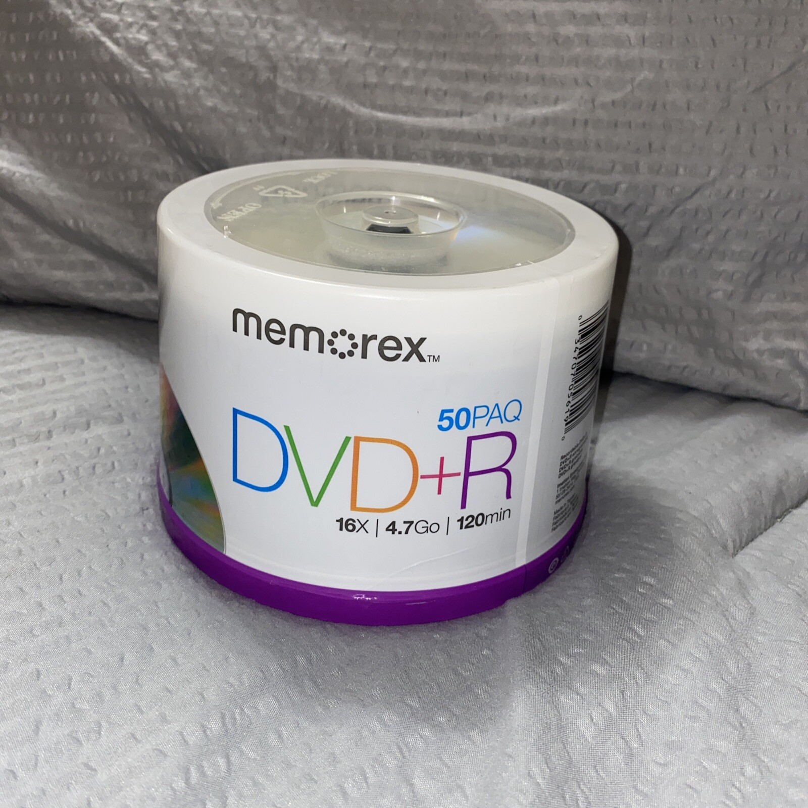 Memorex DVD plus R 16x 4.7GB 50 Pack Spindle Blank Discs Dvd+r Media Disks NEW