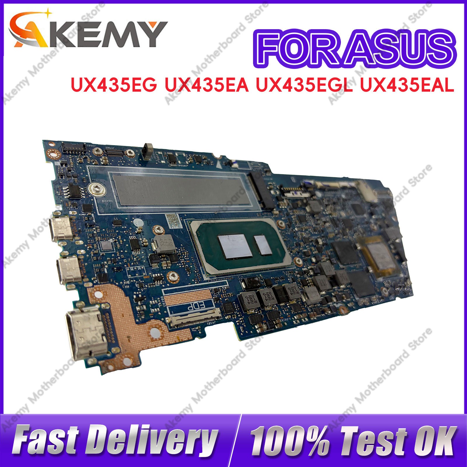 UX435EG Laptop Motherboard For ASUS U4800EGL BX435E RX435E Mainboard W/i5 i7 CPU