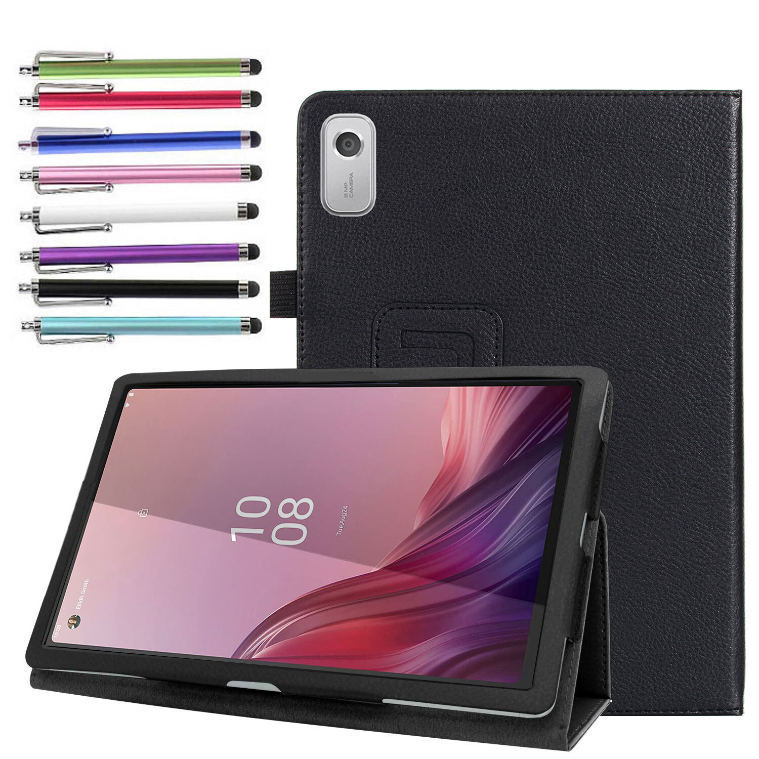 Lenovo Tab M9 Case Magnetic PU Leather Folio Stand Cover for Nook 9 inch Lenovo