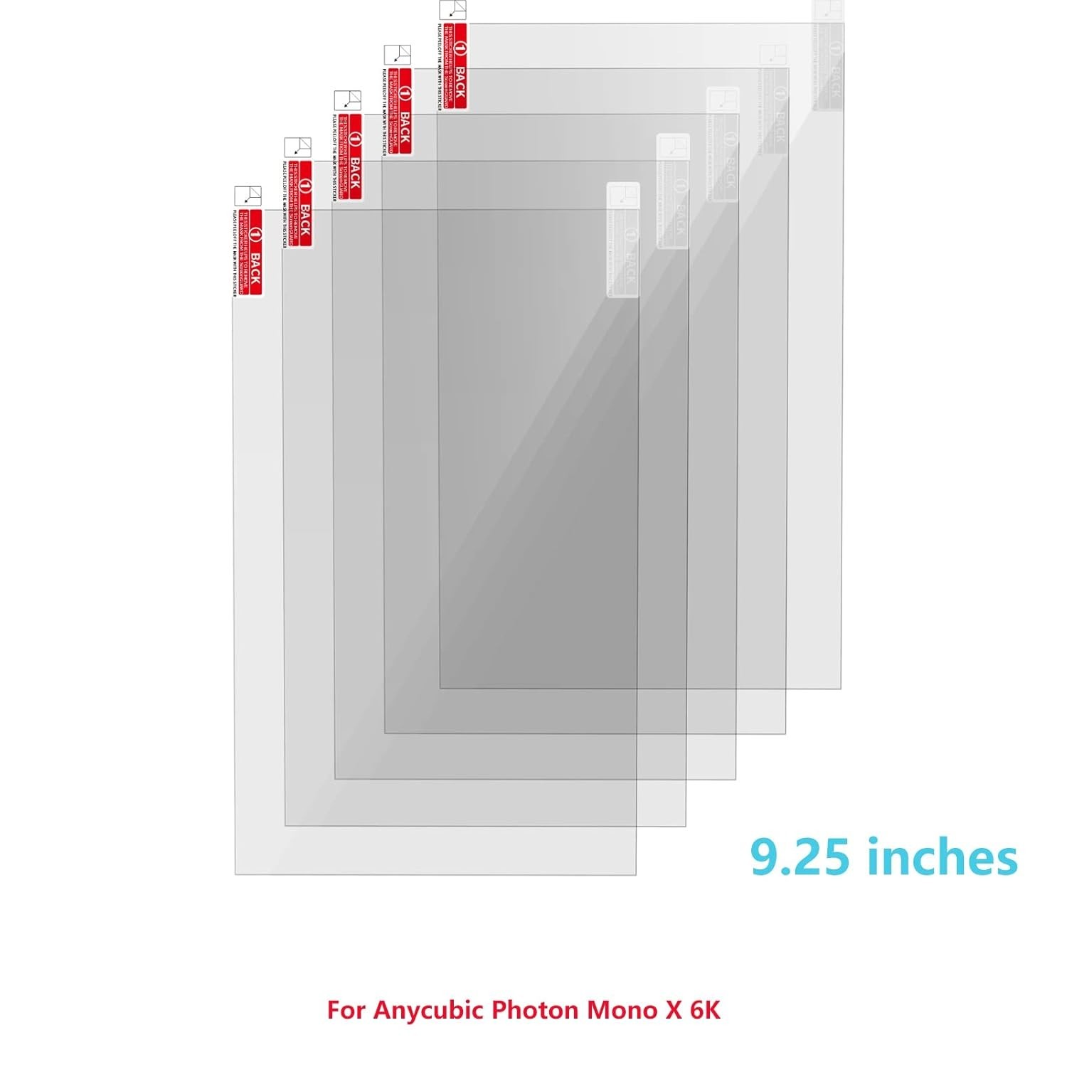 5Pcs 9.25 Inch Screen Protector for Anycubic Photon Mono X 6K M3 Plus 9.25 In...