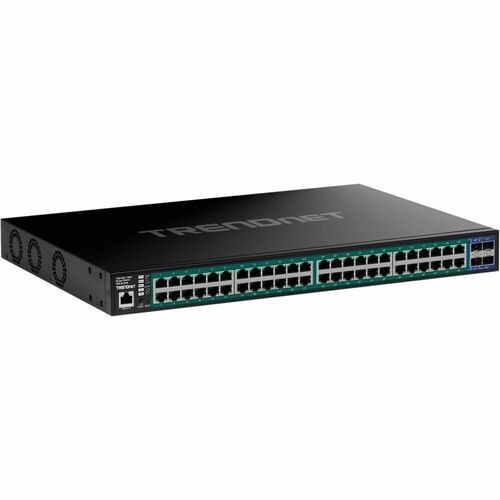 TRENDnet 52-Port Gigabit Web Smart PoE+ Switch with 10G SFP+ Ports, TPE-3524S, 4