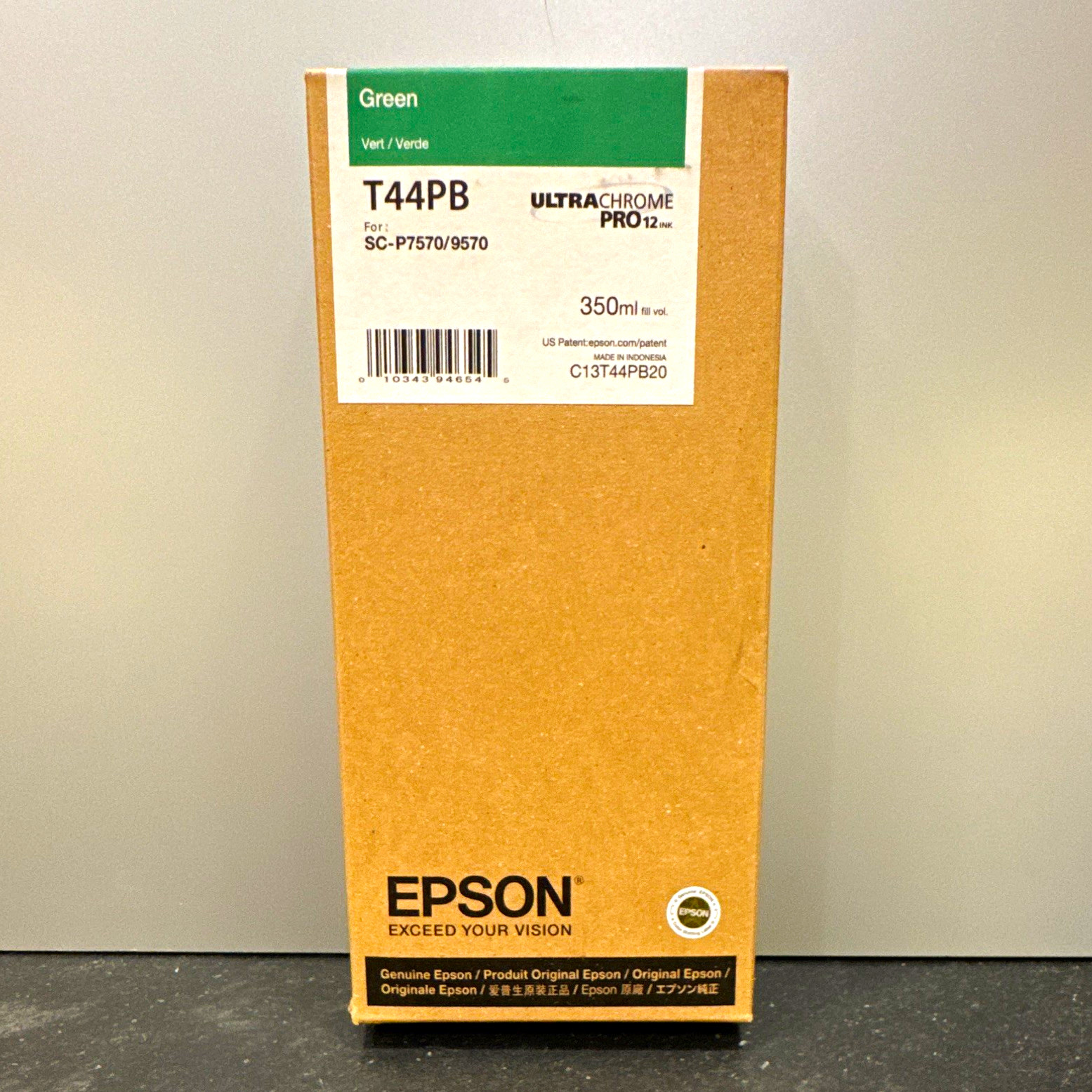 Epson T44PB Green UltraChrome PRO12 Ink Cartridge 350ml SC-P7570/9570
