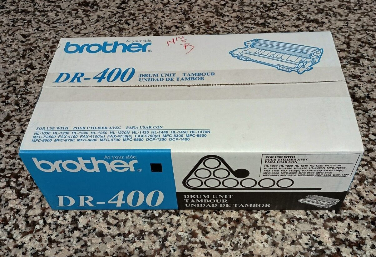 Brother DR400 Black Drum Unit Cartridge Brand New Unopened Genuine