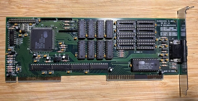 Cirrus Logic CLVGA5428VL VESA Local Bus Video Graphics Card, Vintage