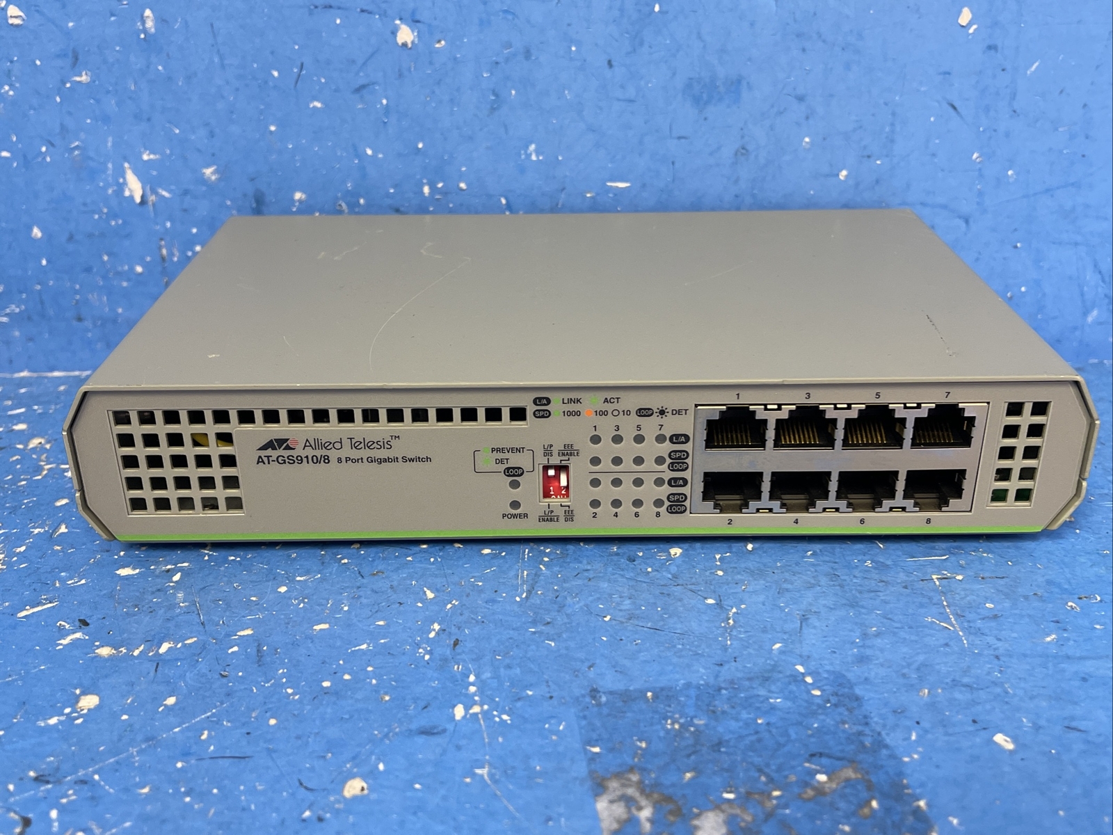 ALLIED TELESIS AT-GS910/8 8 PORT GIGABIT SWITCH 