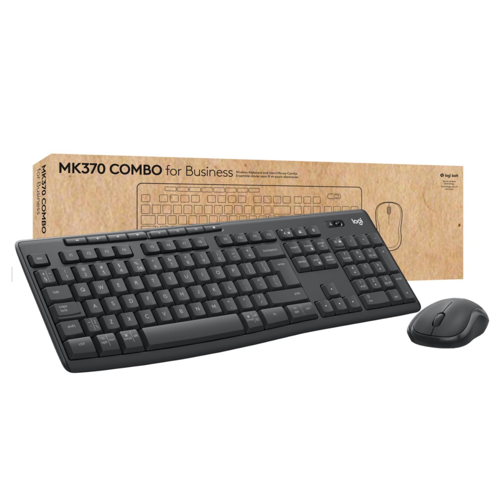 Logitech MK370 Keyboard Mouse Set Wireless QWERTZ DE Bluetooth Logi Bolt Business