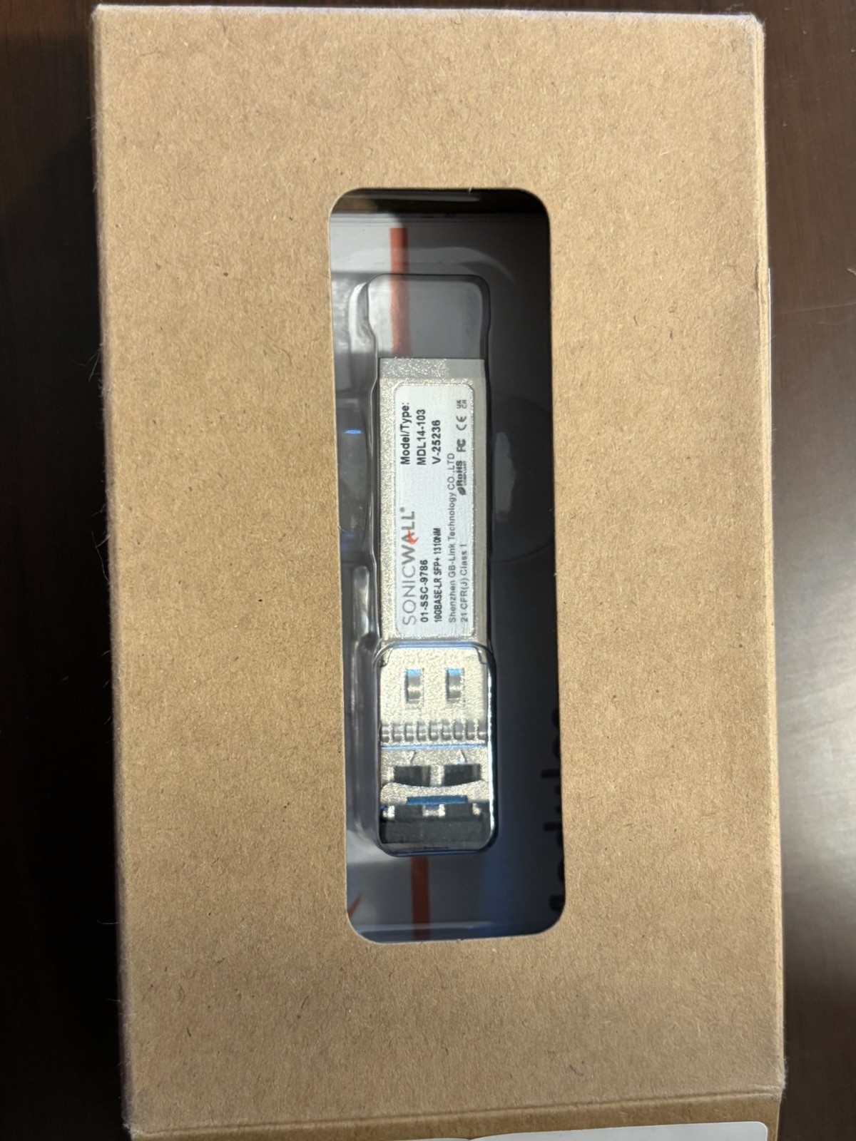 Sonicwall 10GBASE-LR SFP+ Long Range Module 01-SSC-9786