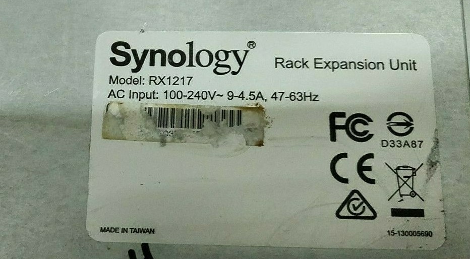 Synology RX1217 RackStation 12-Bay Expansion Unit