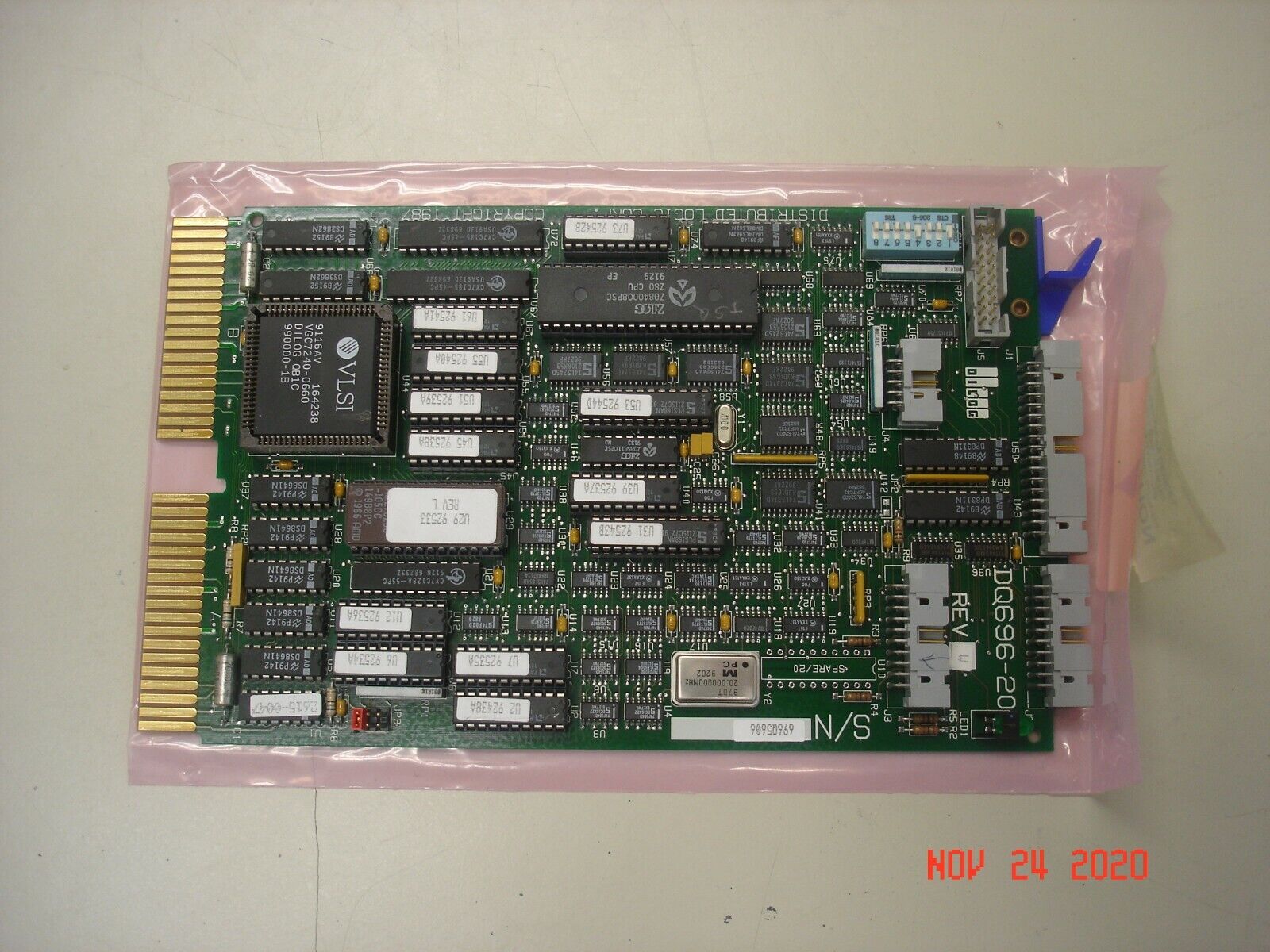 DILOG DQ696-20 20MHZ ESDI HDD CONTROLLER W/ I/O KIT FOR DEC QBUS LSI11 SYSTEMS