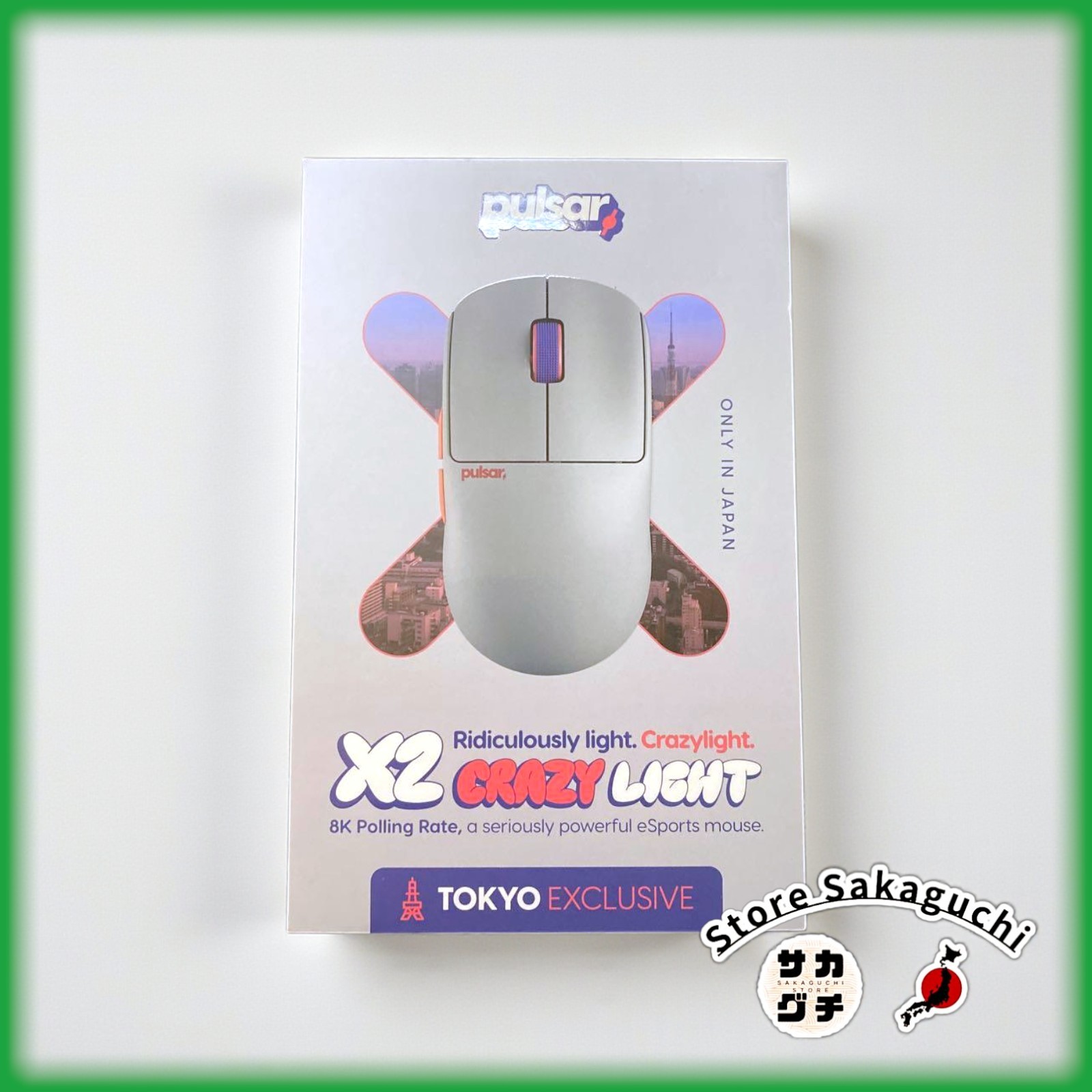 Pulsar X2 Crazy Light Mini Wireless Gaming Mouse Tokyo Exclusive Japan Limited