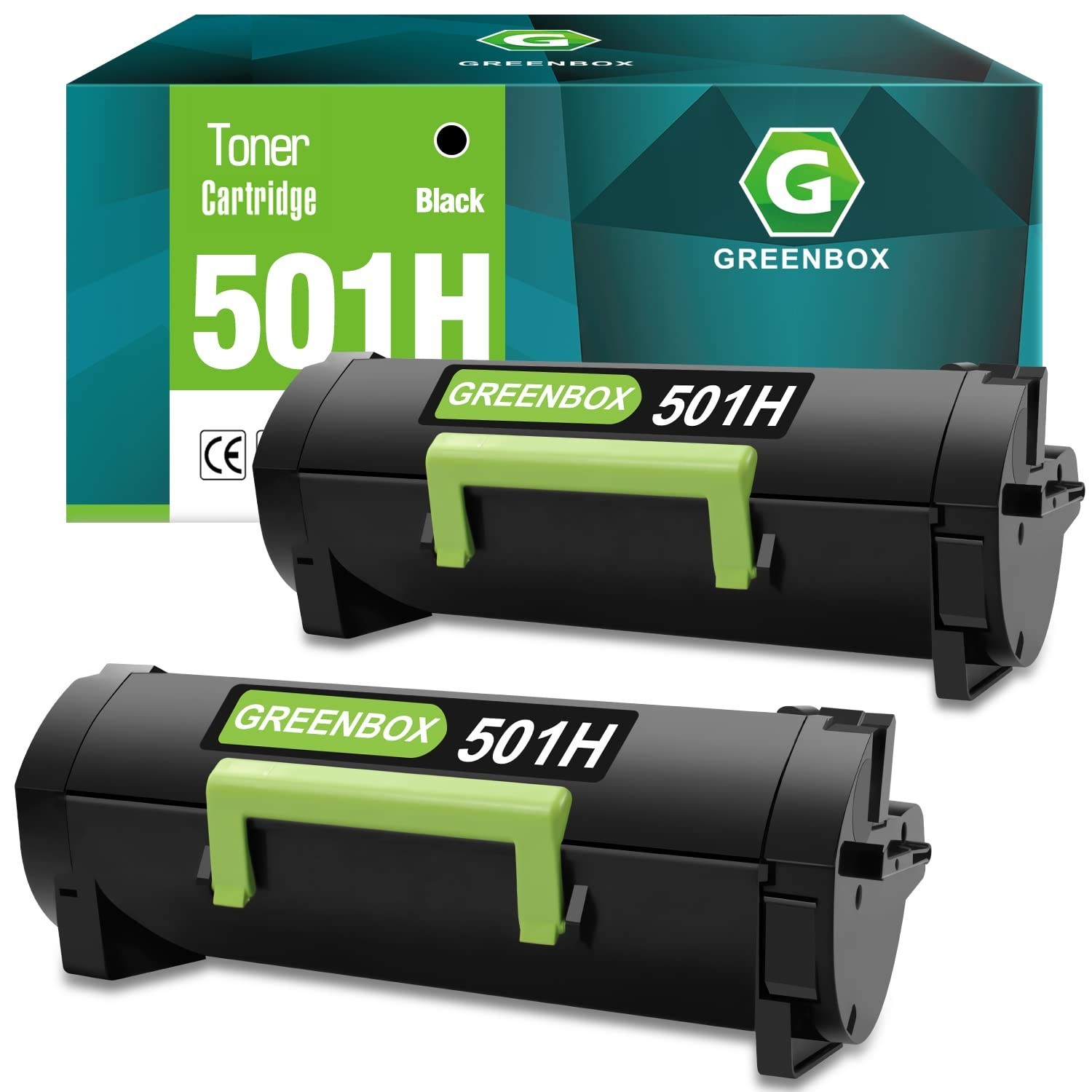 GREENBOX 50F1H00 501H Toner for Lexmark MS310 MS410 MS510 MS610