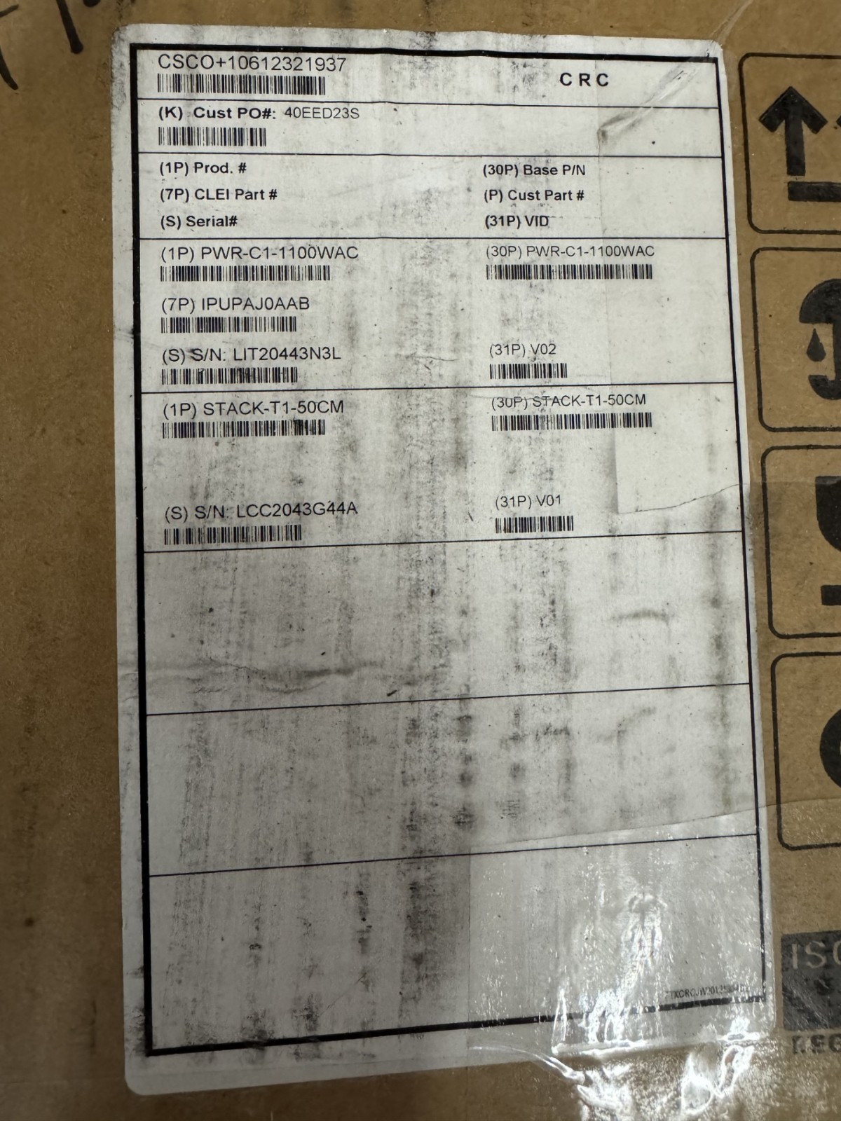 Cisco Catalyst WS-C3850-48F-S 48-Port Rack-Mountable Switch