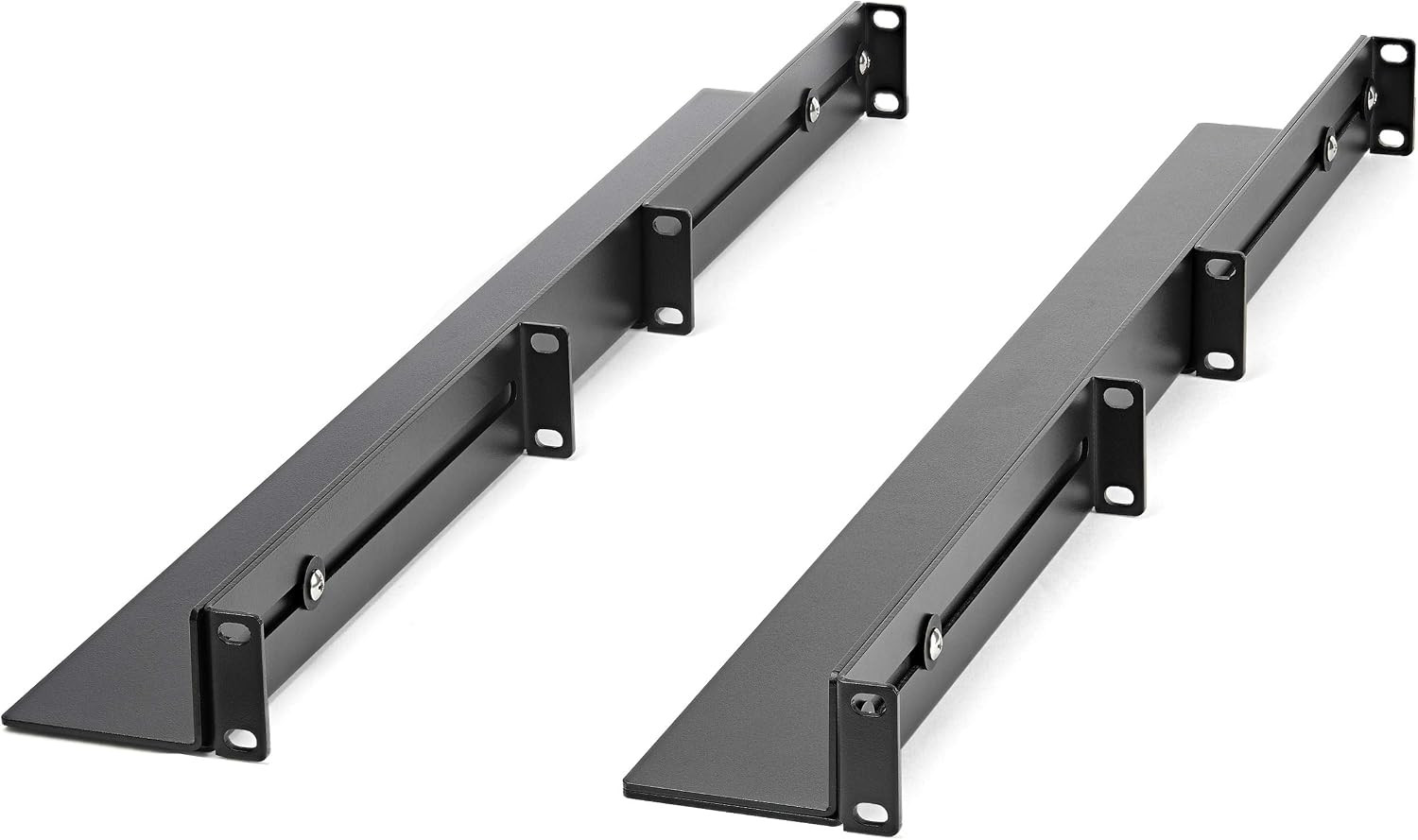 Startech 1U 4-Post Rack Rails, 19In, 24-36In, 200Lb/90Kg, Cold-Rolled Steel, Bla