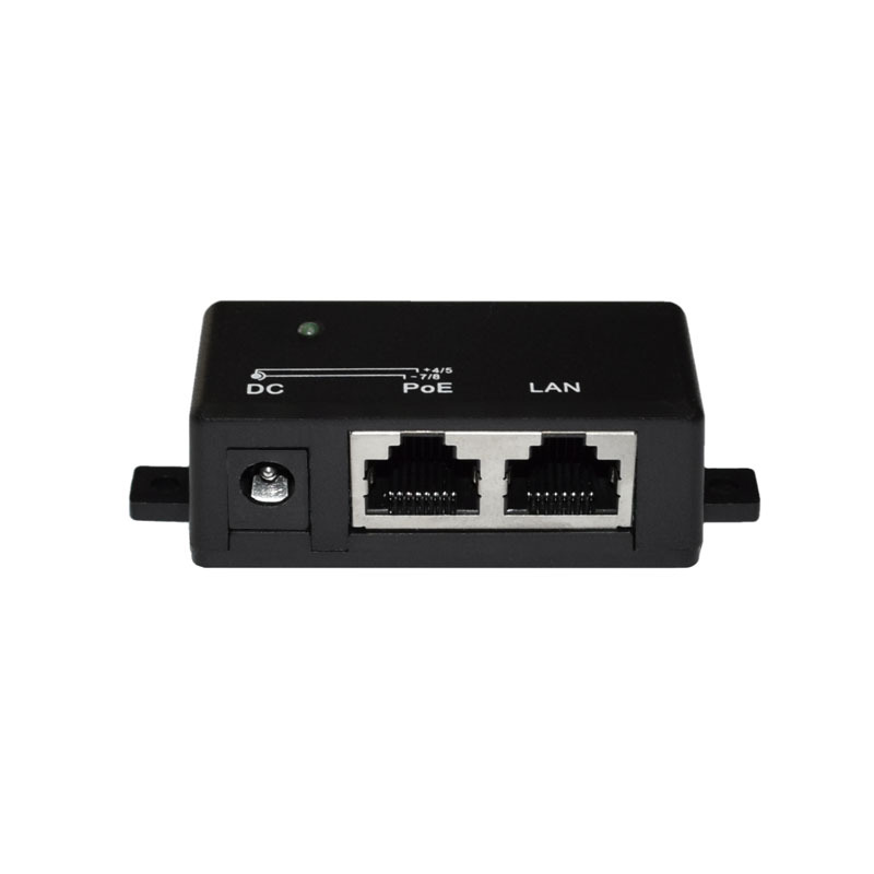 Gigabit Passive PoE Power Injector Compact Size 3~48V 1A 