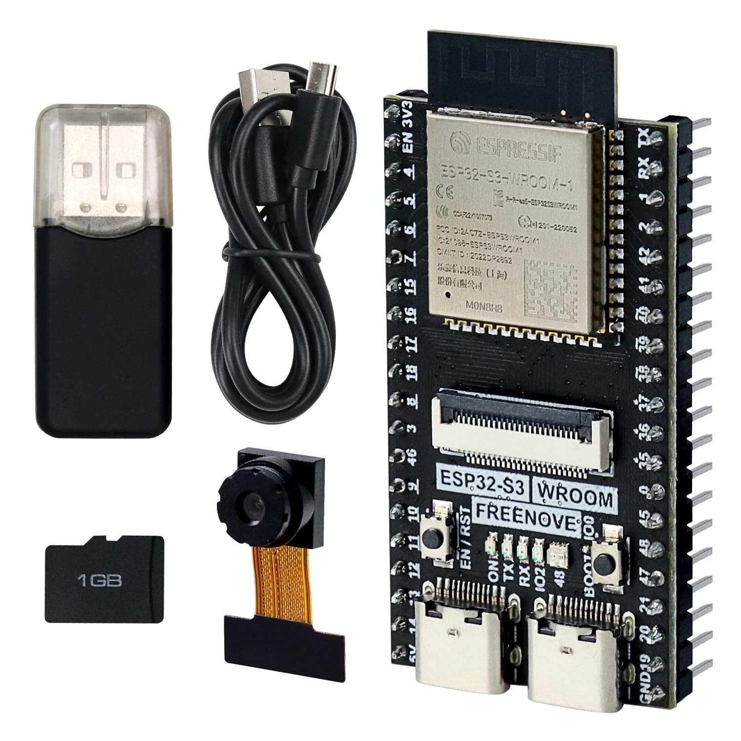 ESP32S3 CAM Board DualCore 32bit 240MHz Microcontroller Wireless Camera