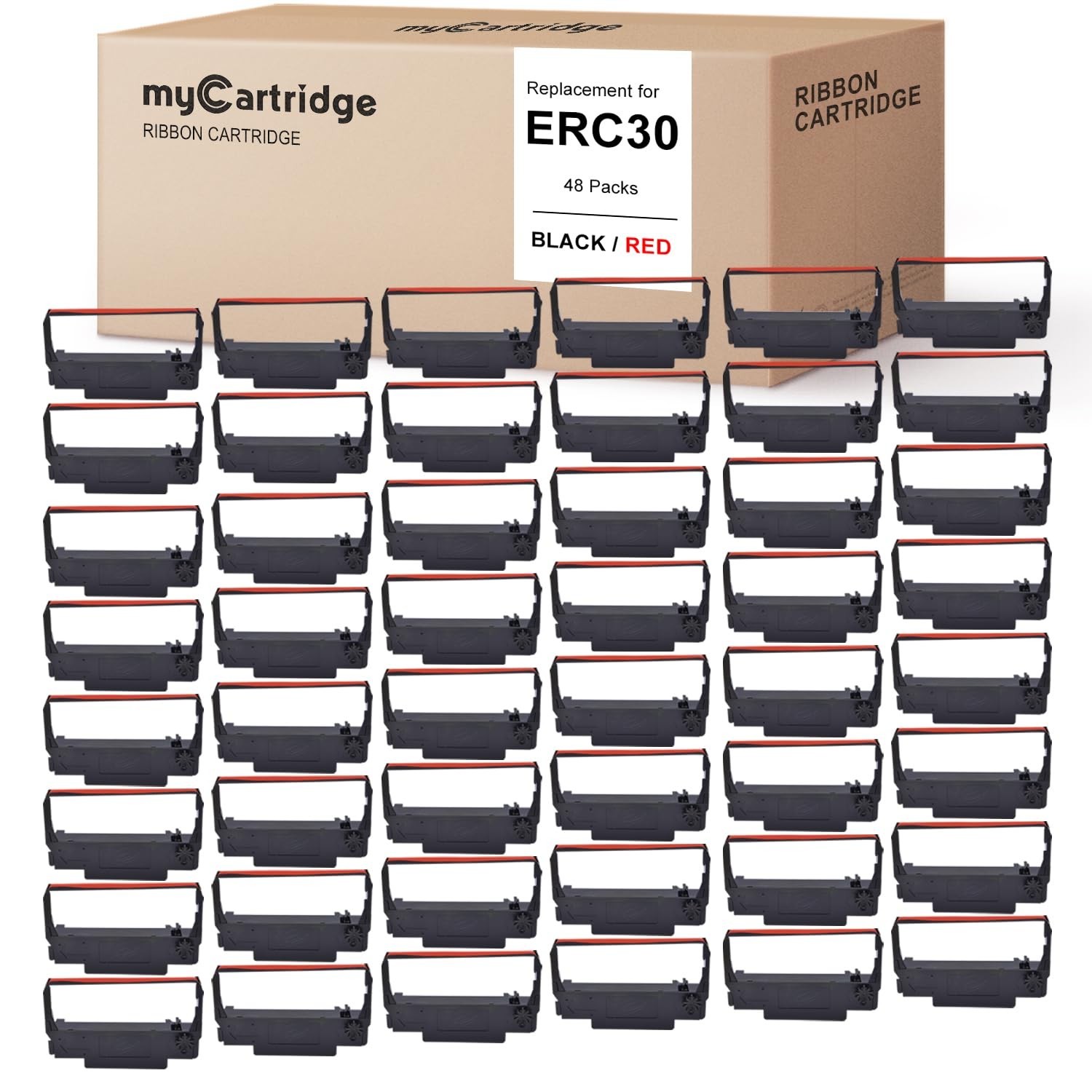 Pack Replacement Ribbons Compatible Epson ERC-34/38 TM-U220 POS Printer Black