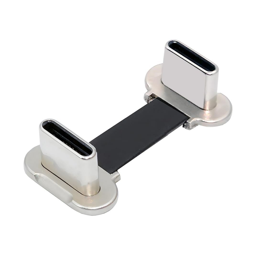 chenyang 0.78Inch USB C Short Flat Cable, USB 2.0 Type C Dual 90 Degree Angled P