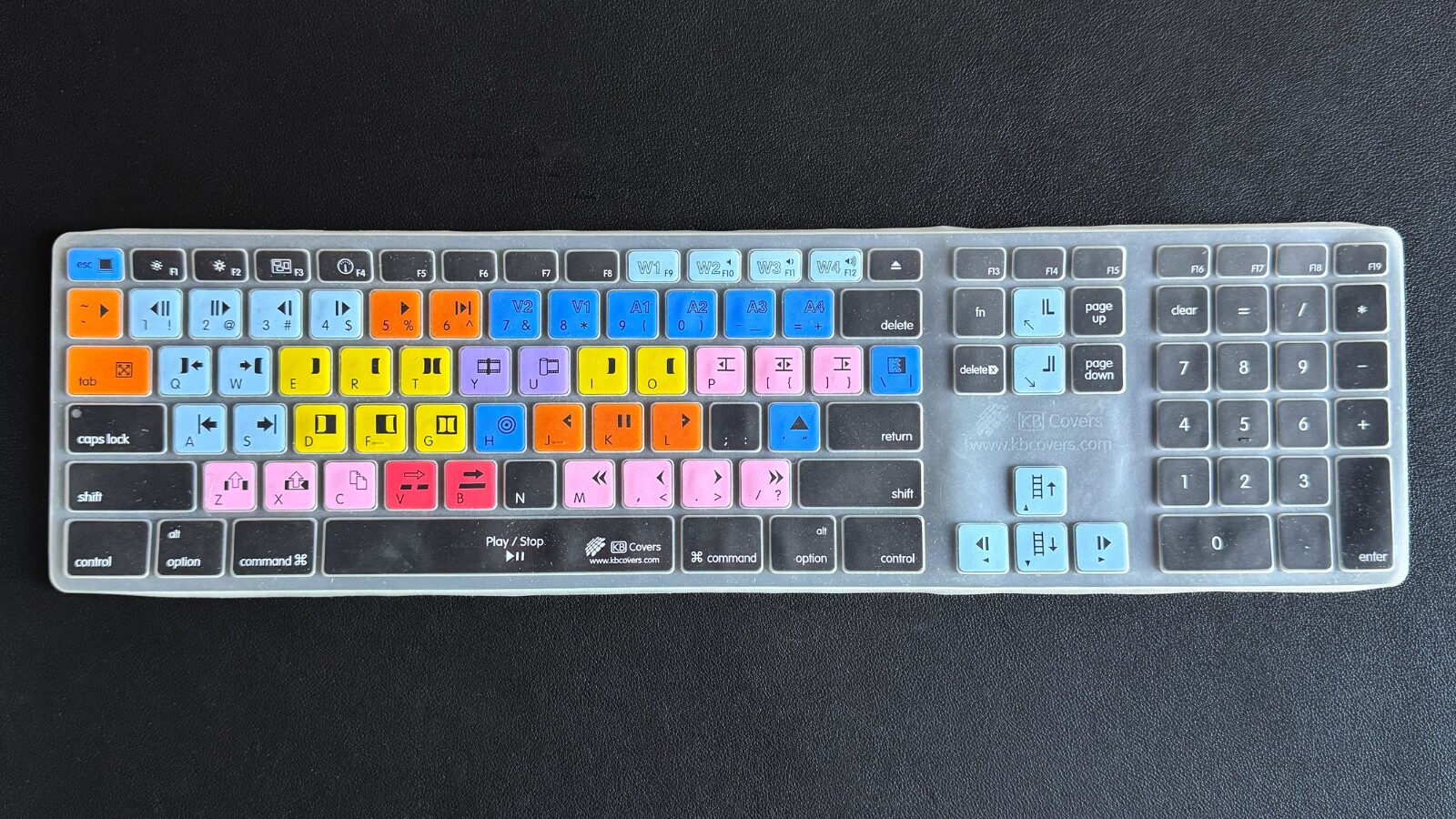 KB Keyboard Cover Avid Media Composer - fits Apple  Ultra-Thin w/num keyboard