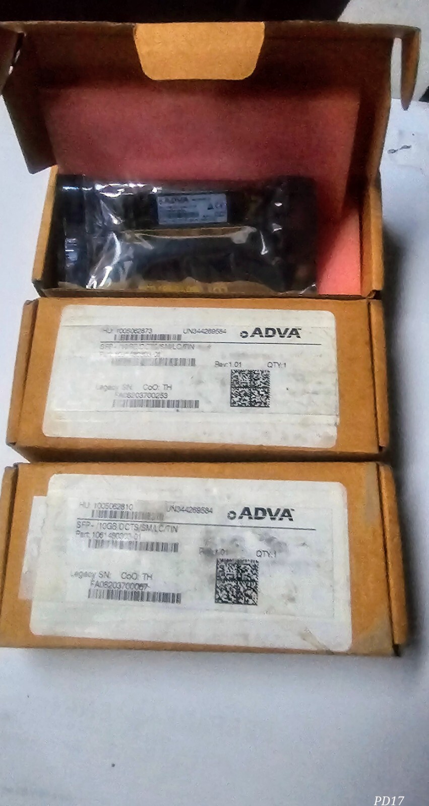 Transceiver ADVA SFP+/10GB/DCTS/SM/LC/TI, SFP+/10GB/DCTS/SM/LC/TI   