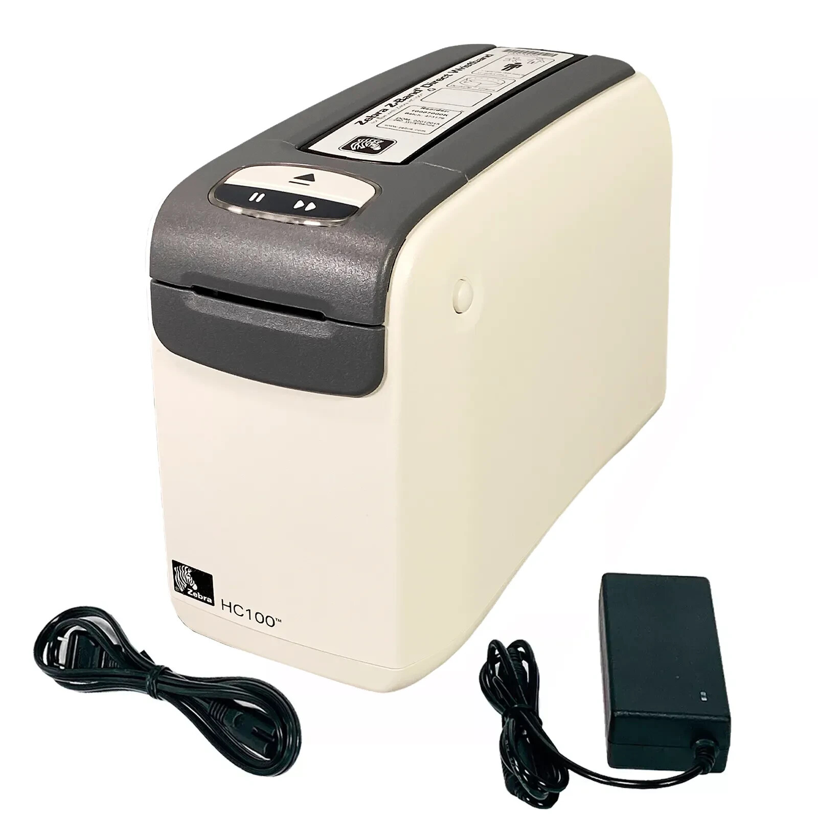 Zebra HC100 Direct Thermal Wristband ID Label Printer 300 DPI USB Ethernet