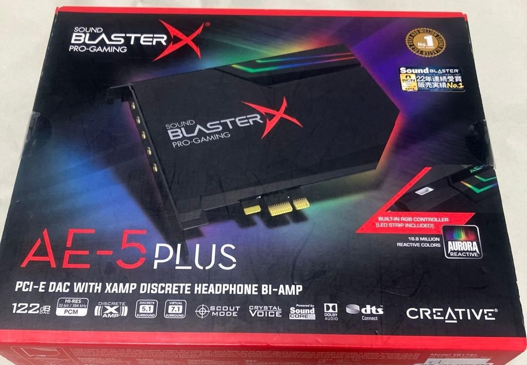 Creative Media PCI Express x4 Sound BlasterX AE-5 Plus Dolby Digital Live/DTS