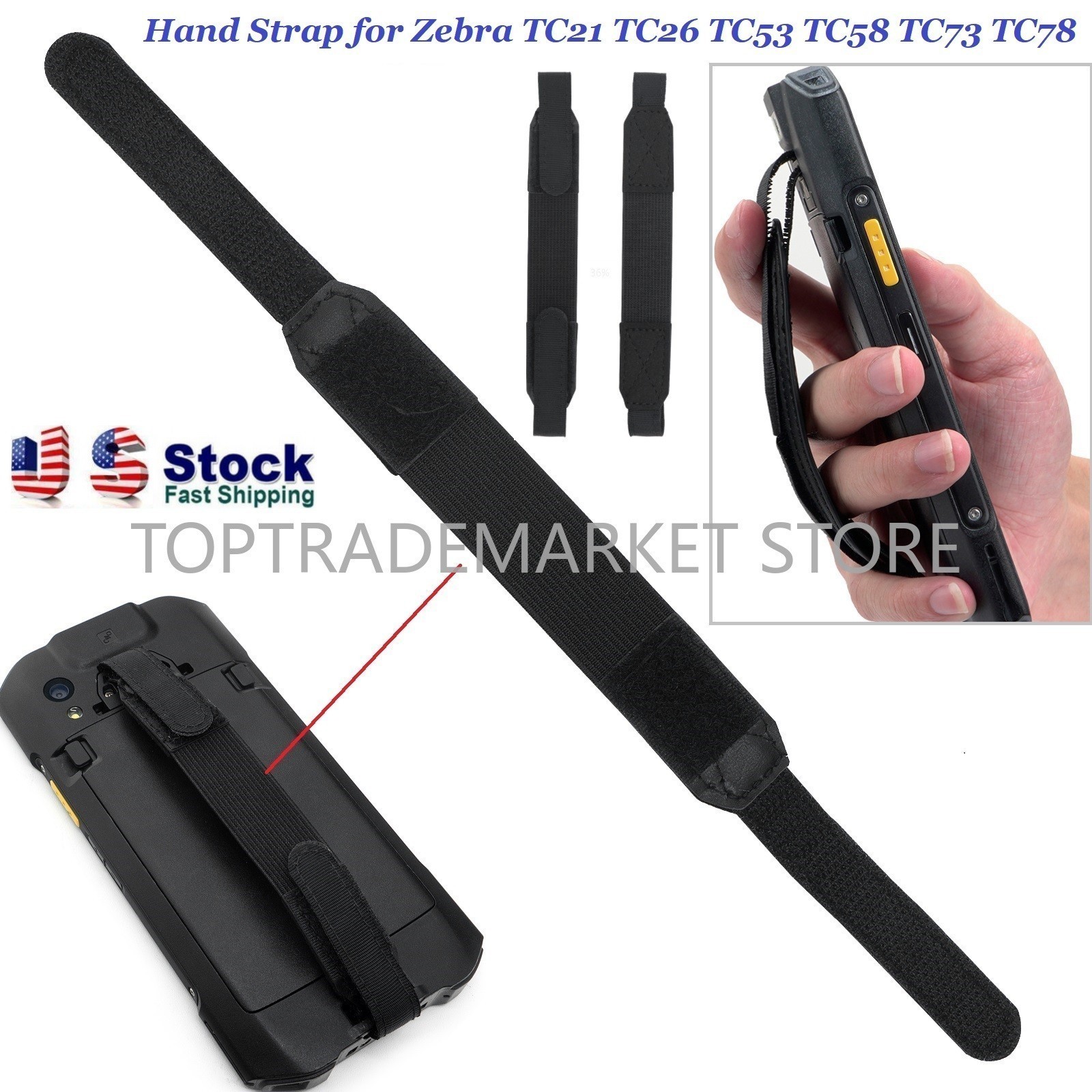 US 6PCS Hand Strap For Zebra TC21 TC26 Adjustable