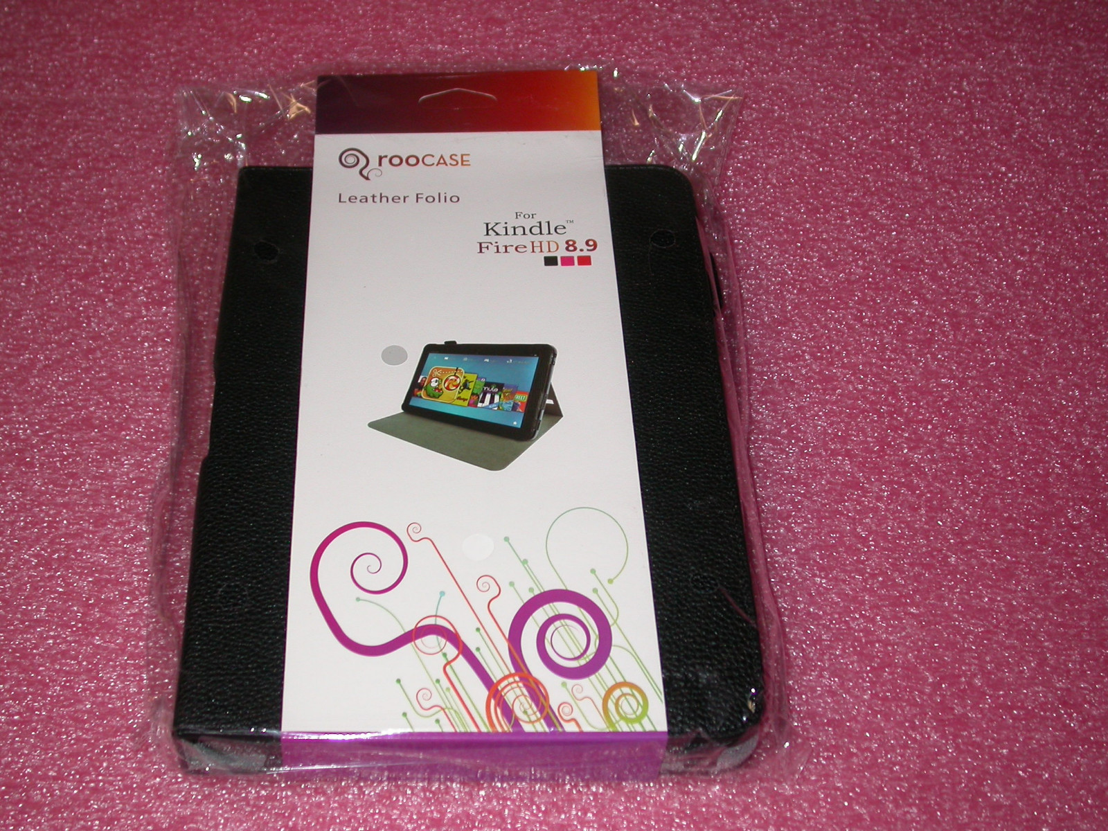 rooCASE for Amazon Kindle Fire HD 8.9" - Dual-View Leather Folio Case BLK Lot C2