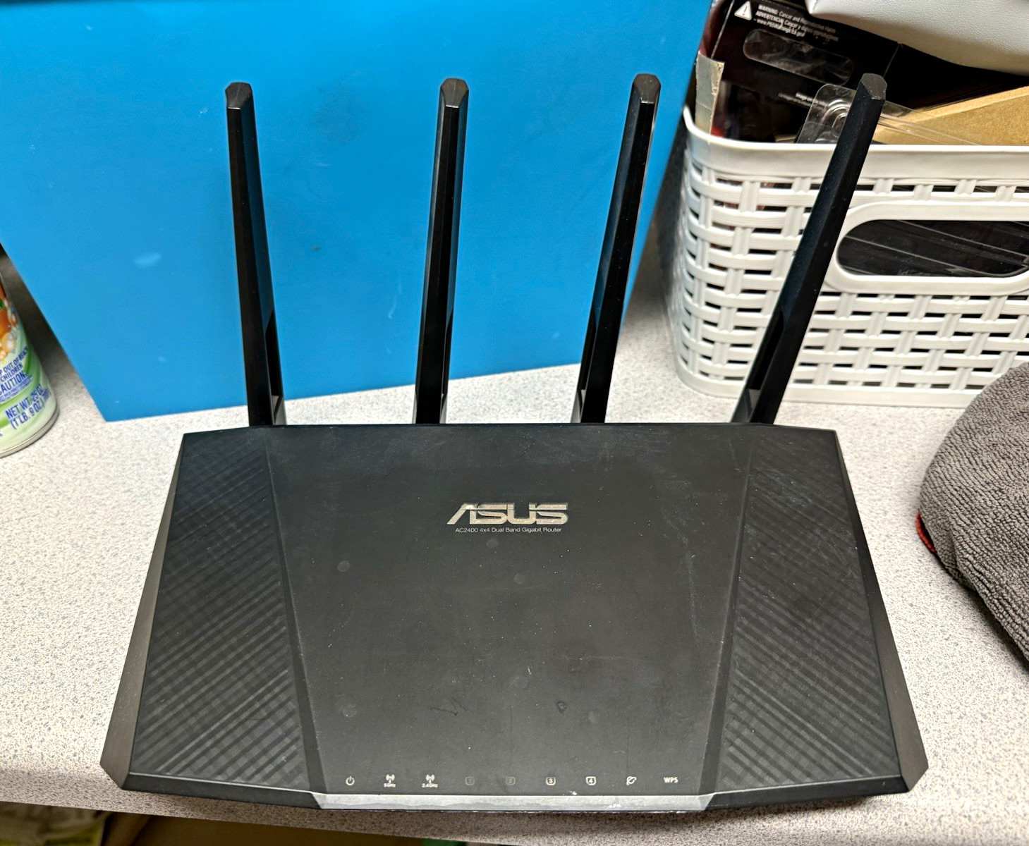 ASUS AC2400 4x4 Dual-Band Gigabit Router 2400 Mbps WPS Black