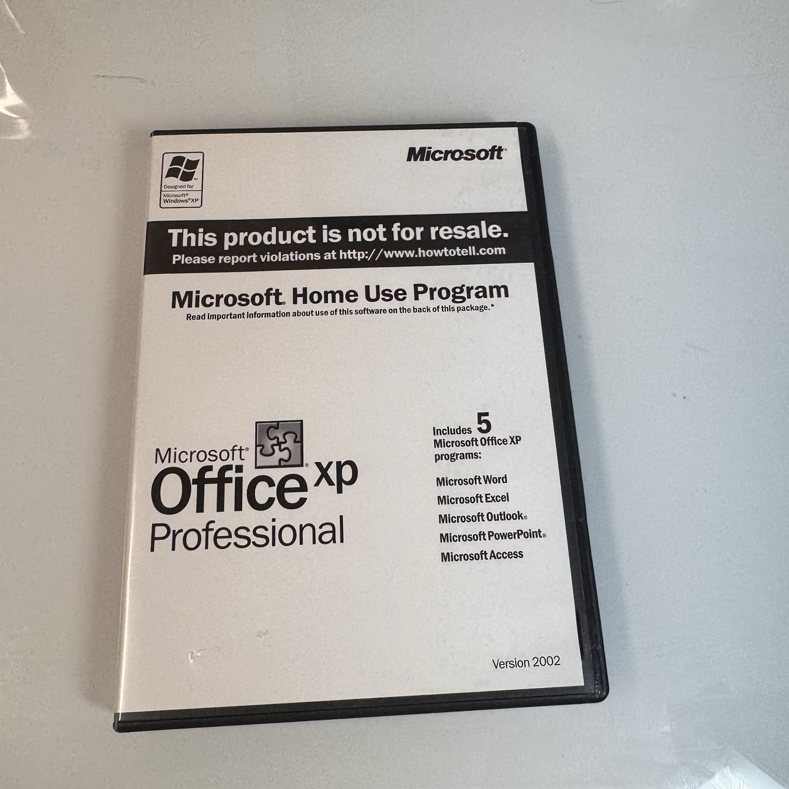MICROSOFT OFFICE XP Professional Home Use License  2002 Version W/KEY