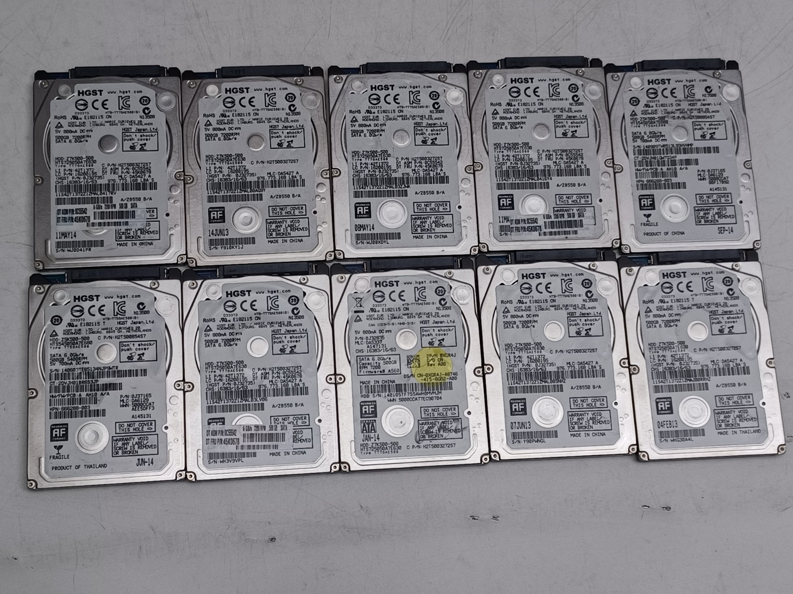 HGST 500gb SATA 6.0 7200RPM internal HDD hard drive