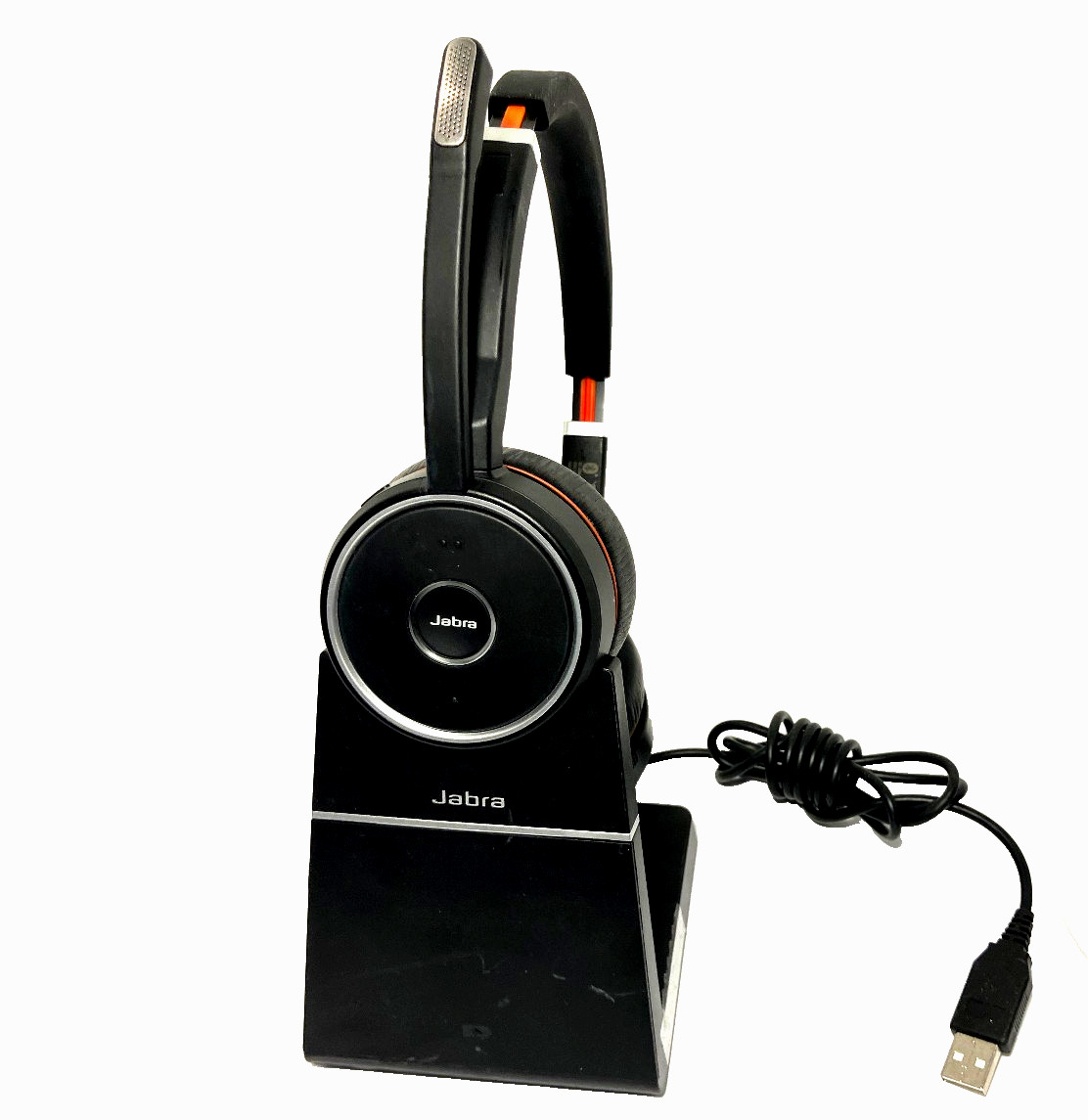 Lot of 9 Jabra Evolve 75 HSC040Wa Bluetooth Headset Bluetooth Wireless + Stand