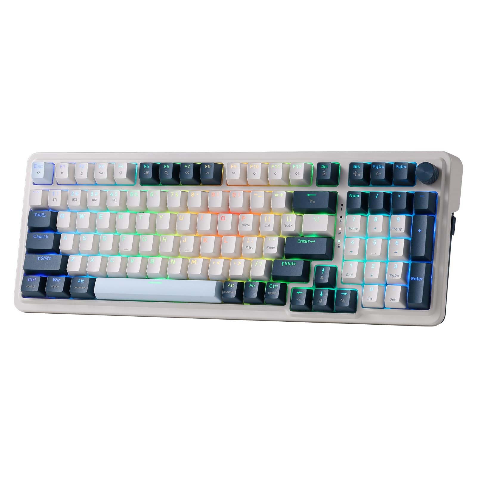 Redragon K686 PRO 98 Keys Wireless Gasket RGB Gaming Keyboard, 3-Mode Win/Mac...