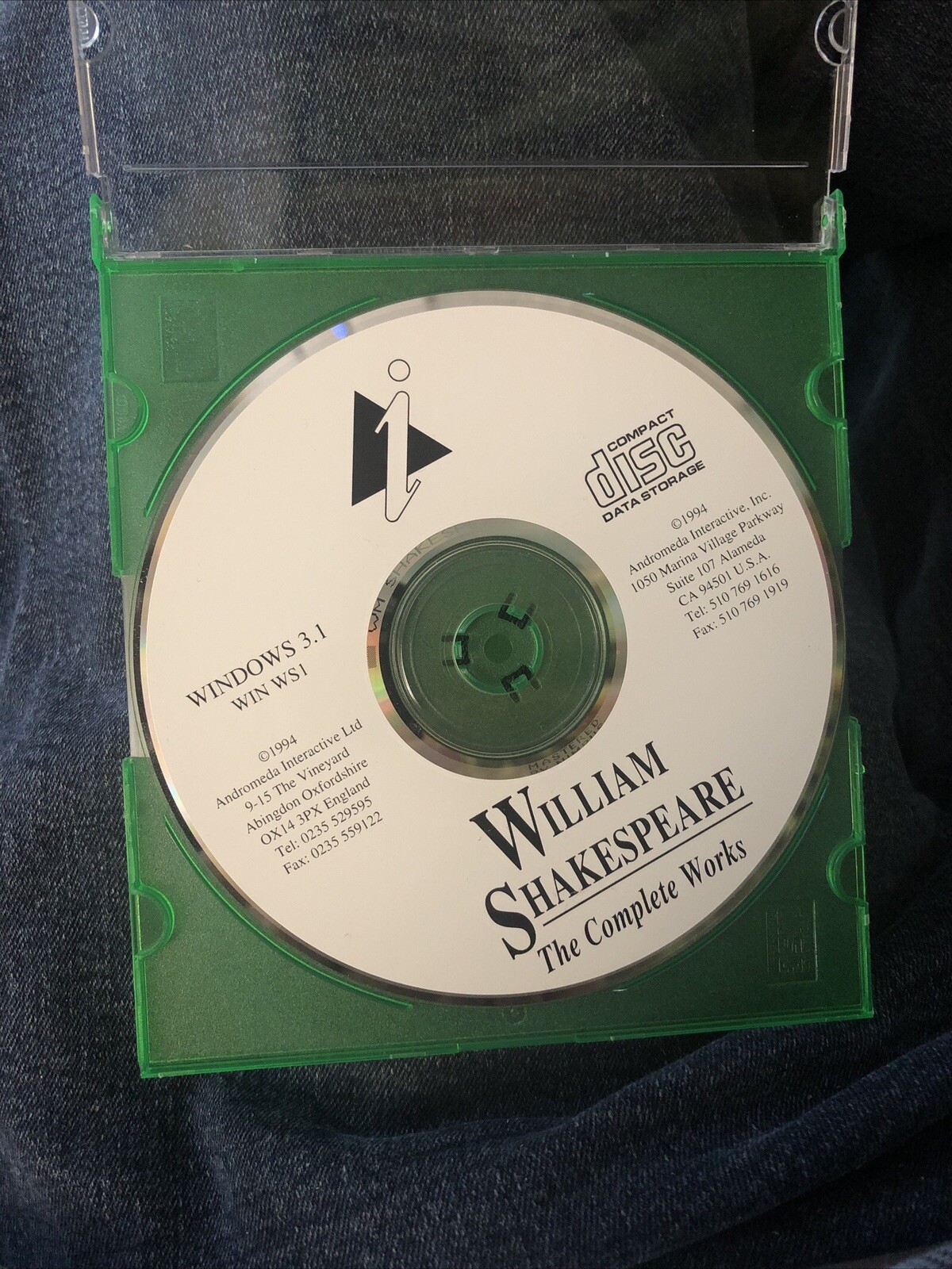 The Complete Works of William Shakespeare- Creative Multimedia DOS/MAC CD ROM