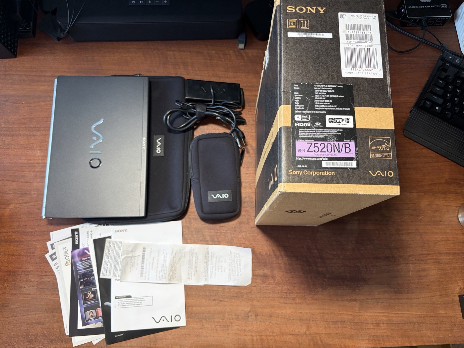 Sony VAIO VGN-Z520N/B 13.1in Core 2 Duo P8400 6GB 120GB SSD Win10