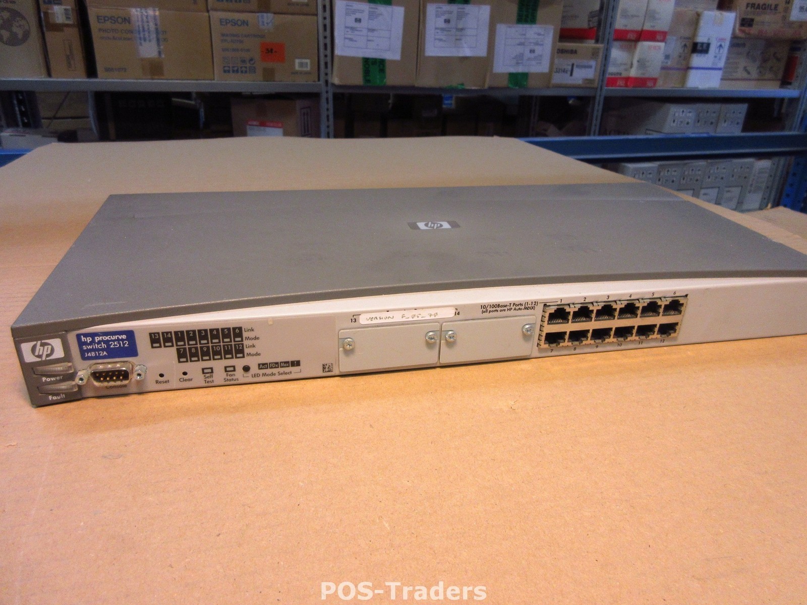 HP PROCURVE Network SWITCH J4812A 2512 12-PORT 10/100 BASE-T AUTO-MDIX