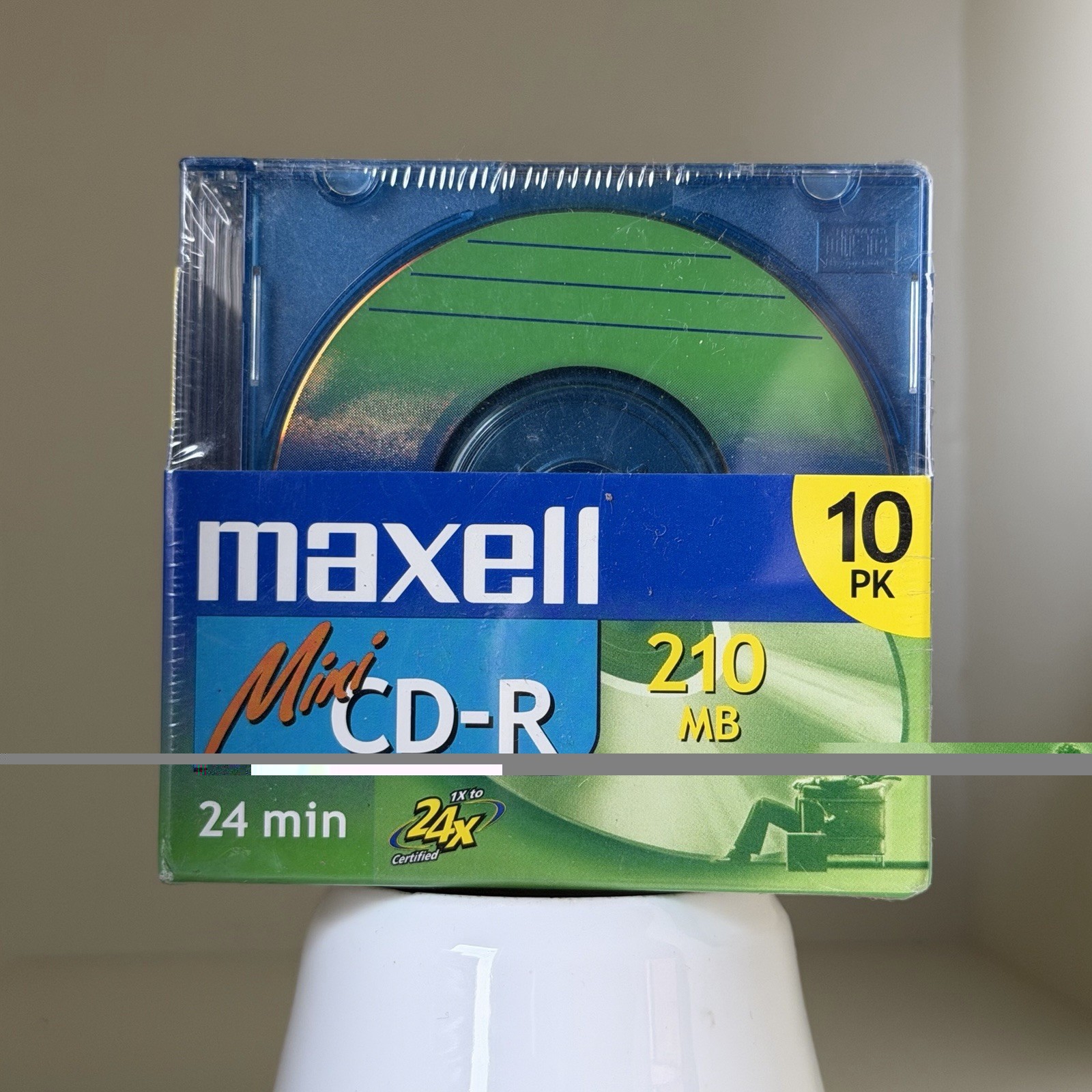 Maxell Mini CD-R 210MB 24 Min 10 Pack 3” Recordable Discs NEW SEALED NOS E41