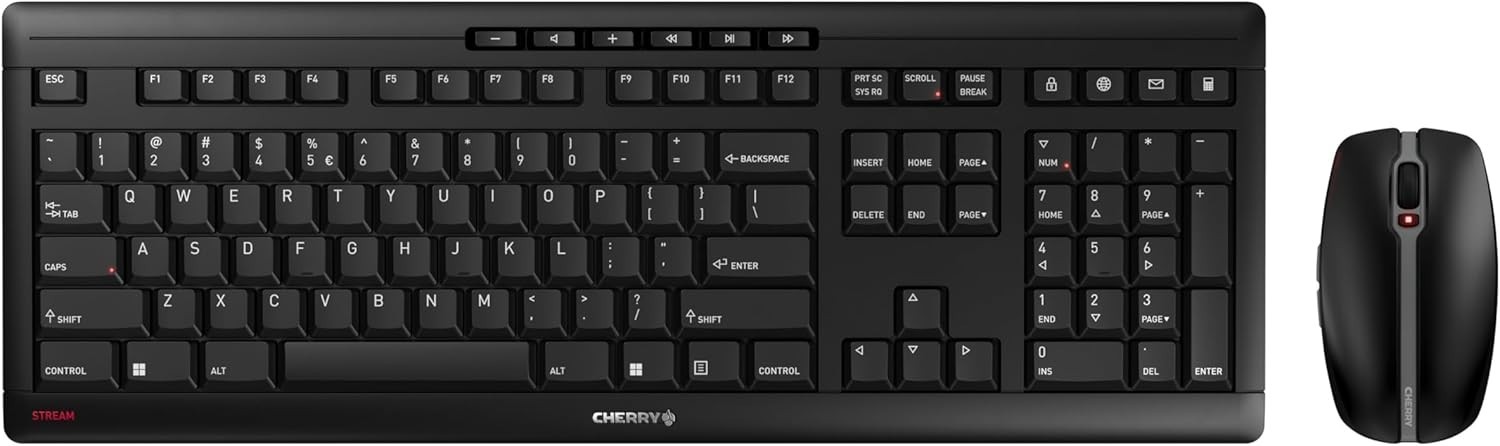 CHERRY Stream Desktop Wireless Keyboard & Mouse Combo - Black (JD-8500EU-2)™