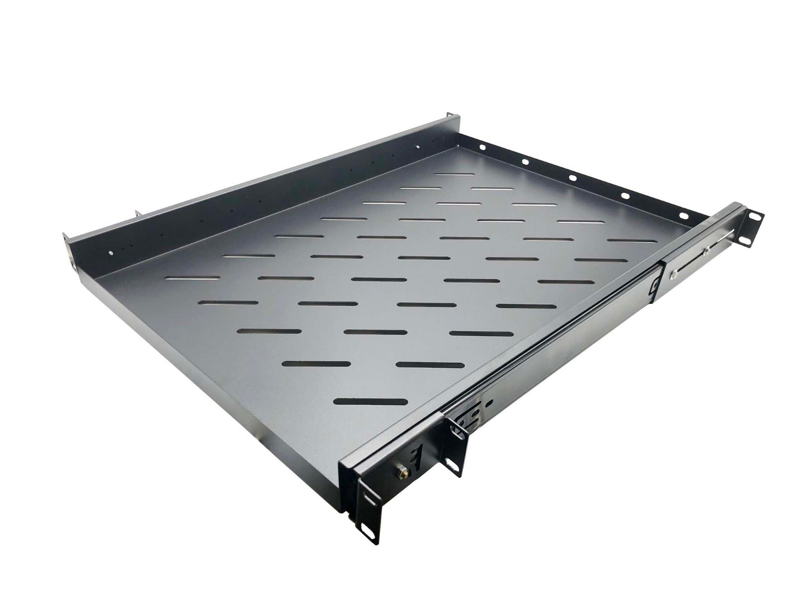 19" Rack Mount ADJUSTABLE Pull-Out Sliding Keyboard Mouse Network Shelf Tray