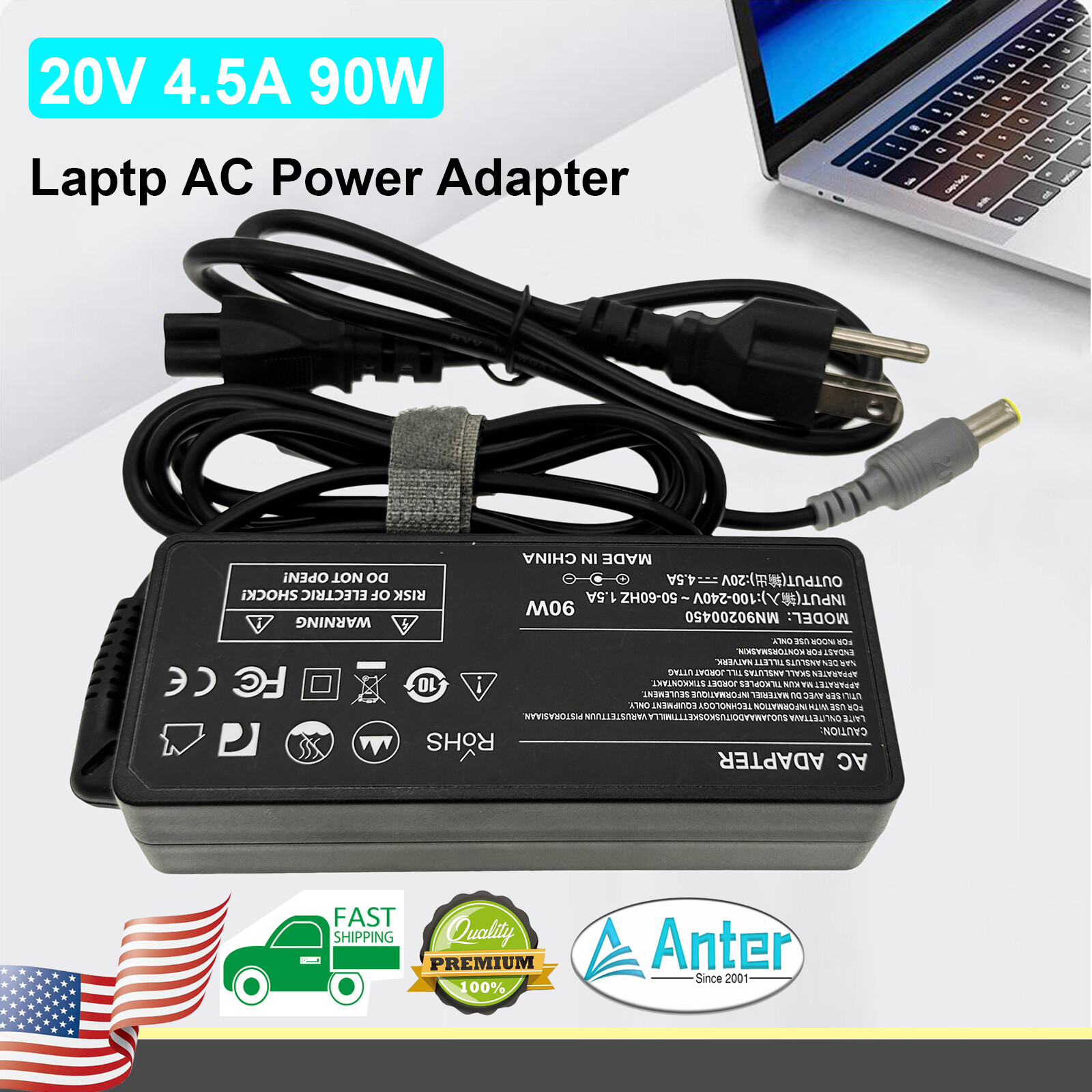 90W AC Adapter Power Supply for Lenovo ThinkPad Edge E330 E525 E530 E535 42T4428