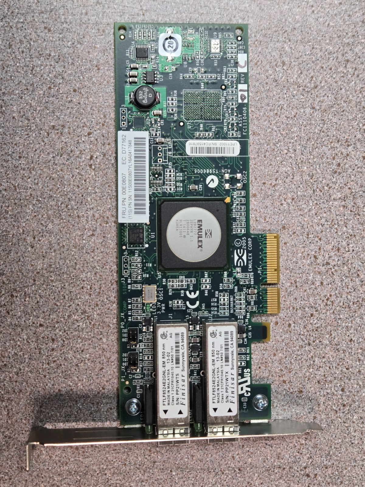 IBM 5774-82XX PCIe 4Gb 2-ort FC Adapter