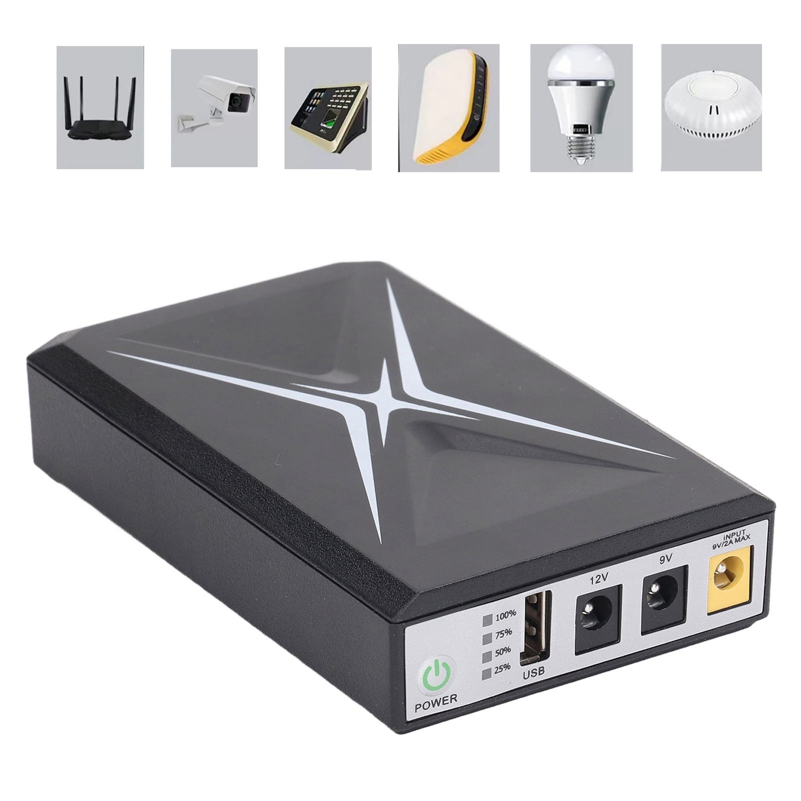 Mini UPS Battery Backup Compact And Durable Power Supply For Security Cameras