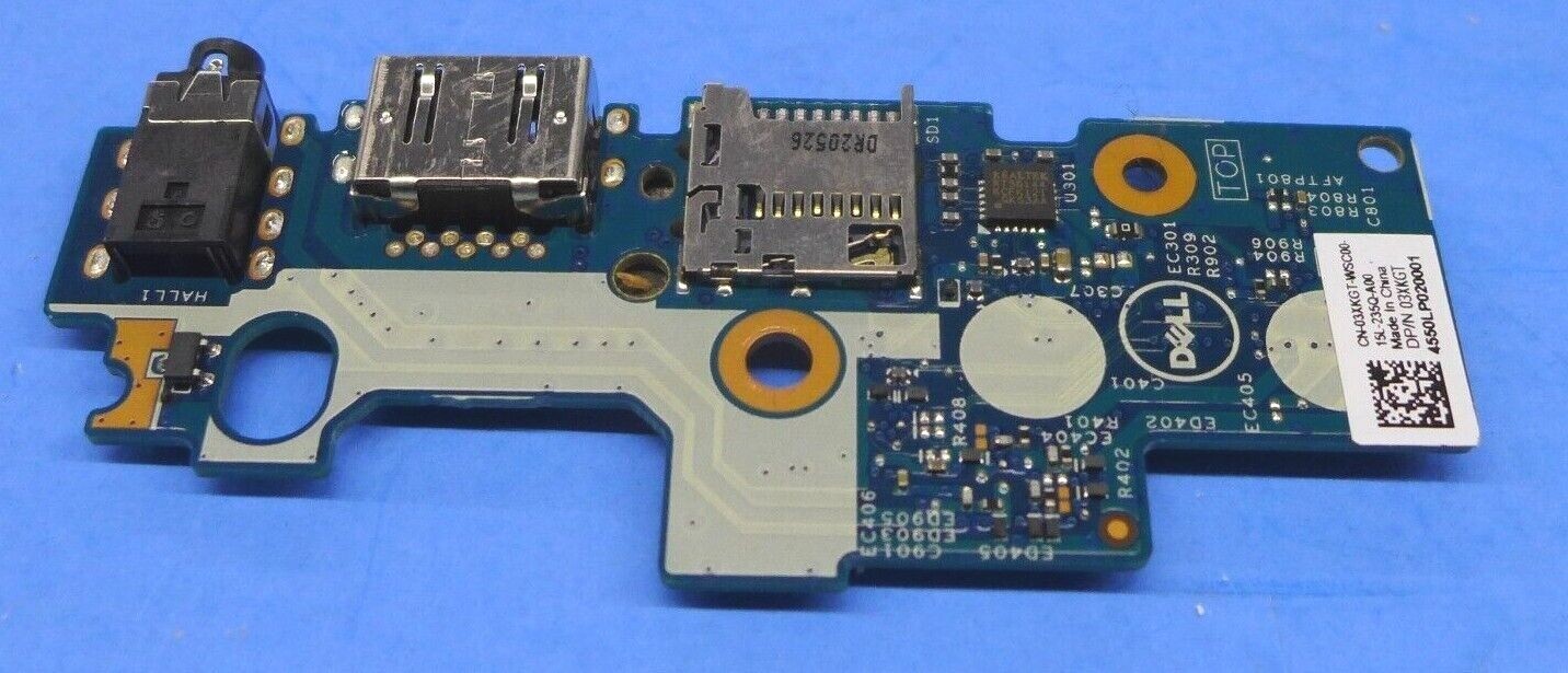 Genuine Dell Inspiron 5402 USB Audio Card SD Reader I/O Board 3XKGT