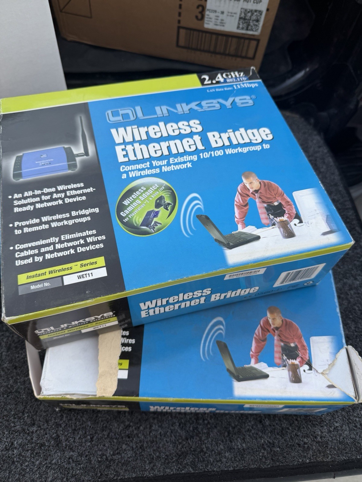 Set 2 Linksys Wireless-B Broadband Router #BEFW11S4 Ver 4 802.11b -Complete w/CD
