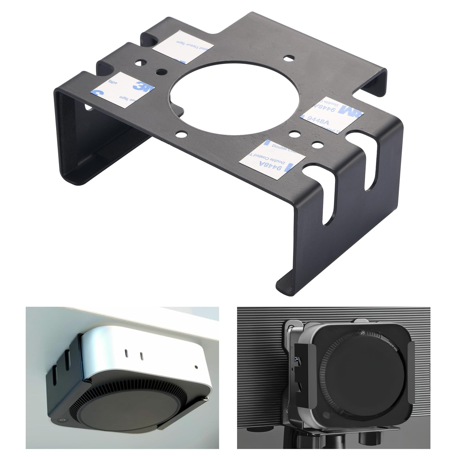 ATMTV All Metal Mac mini M4 Stand Secure Under Desk Mount for 2024 Mac mini M...
