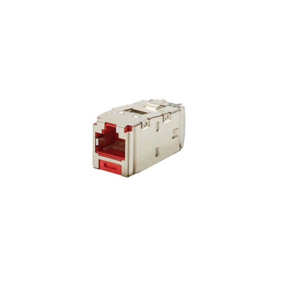 Panduit CJS688TGRDY Cat-6 Shielded Jack Module STP RJ45 8P8W TG-Style Red