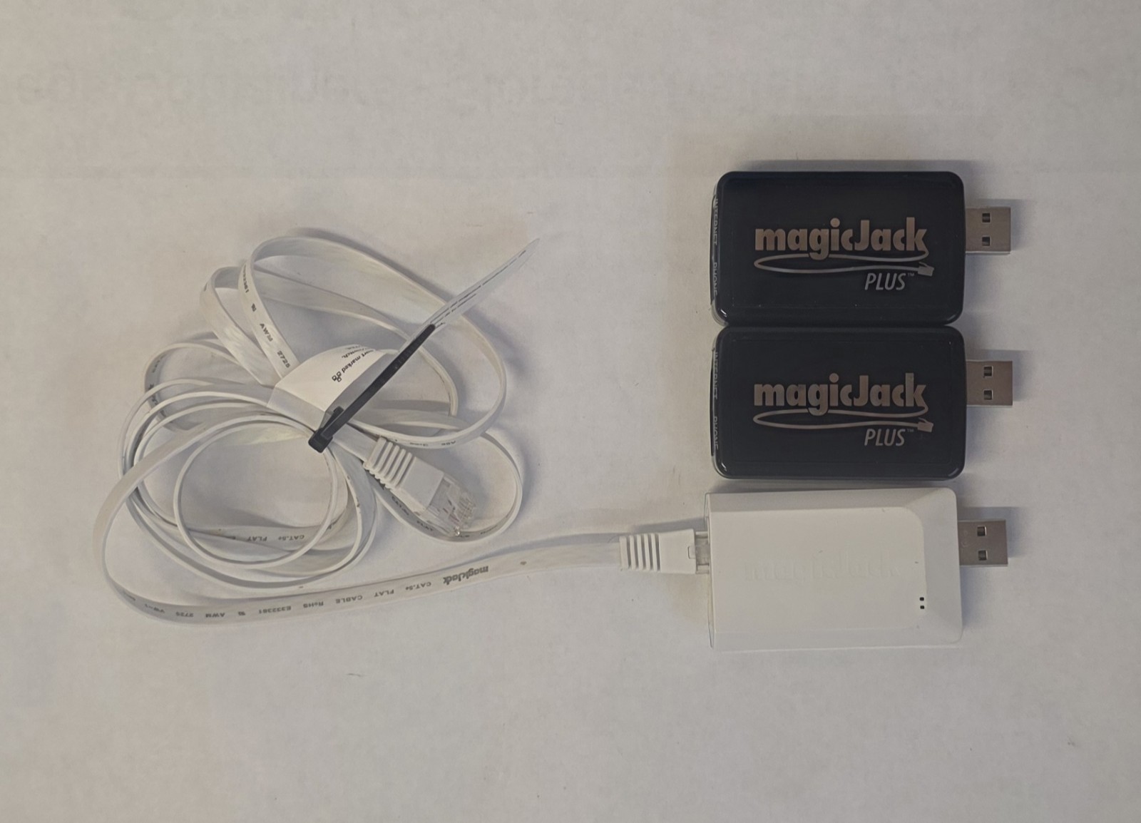 LOT Of 3 (2) Magic Jack Plus And (1) Magic Jack Express K1103