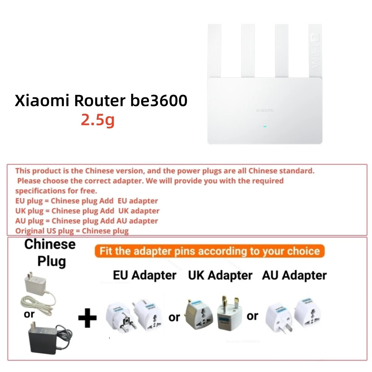 Xiaomi Router BE3600 WiFi 7 Dual-Band Mesh Network Repeater - 3600M