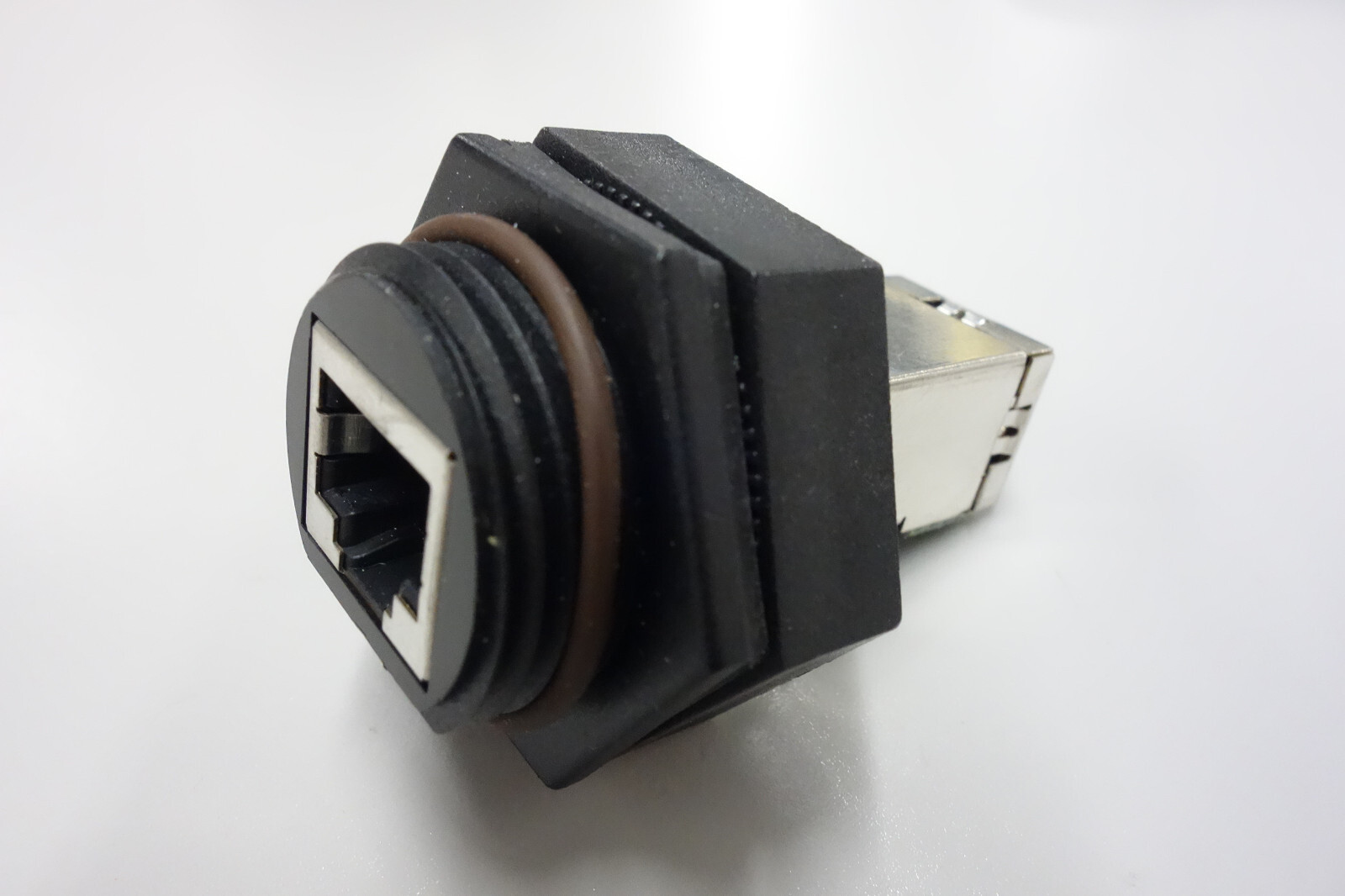 TE AMP 1546413-3 Panel Mount RJ45 Modular Coupler Connector Jack Cat5e